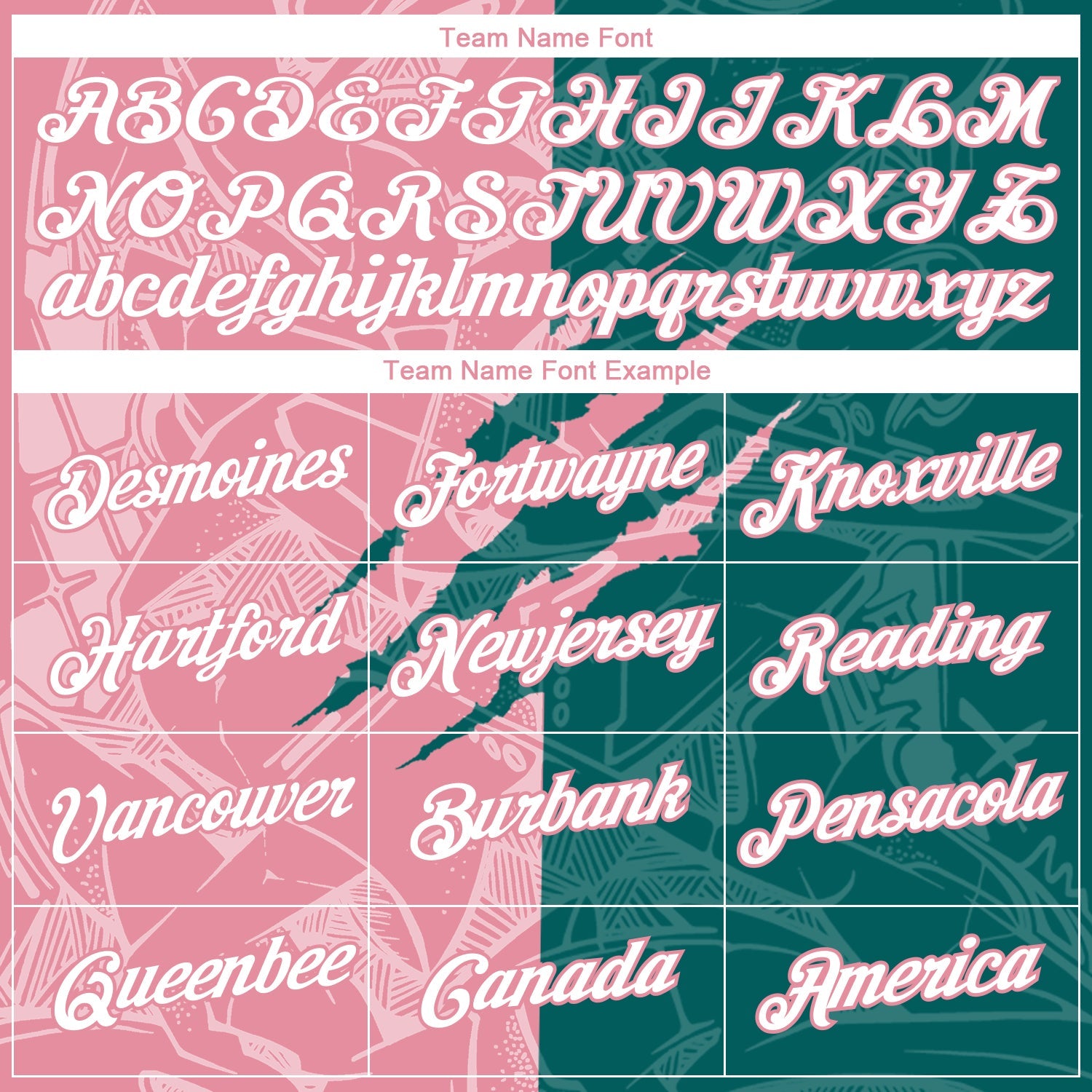 Custom Graffiti Pattern White Teal-Medium Pink Scratch 3D Performance T-Shirt view 3