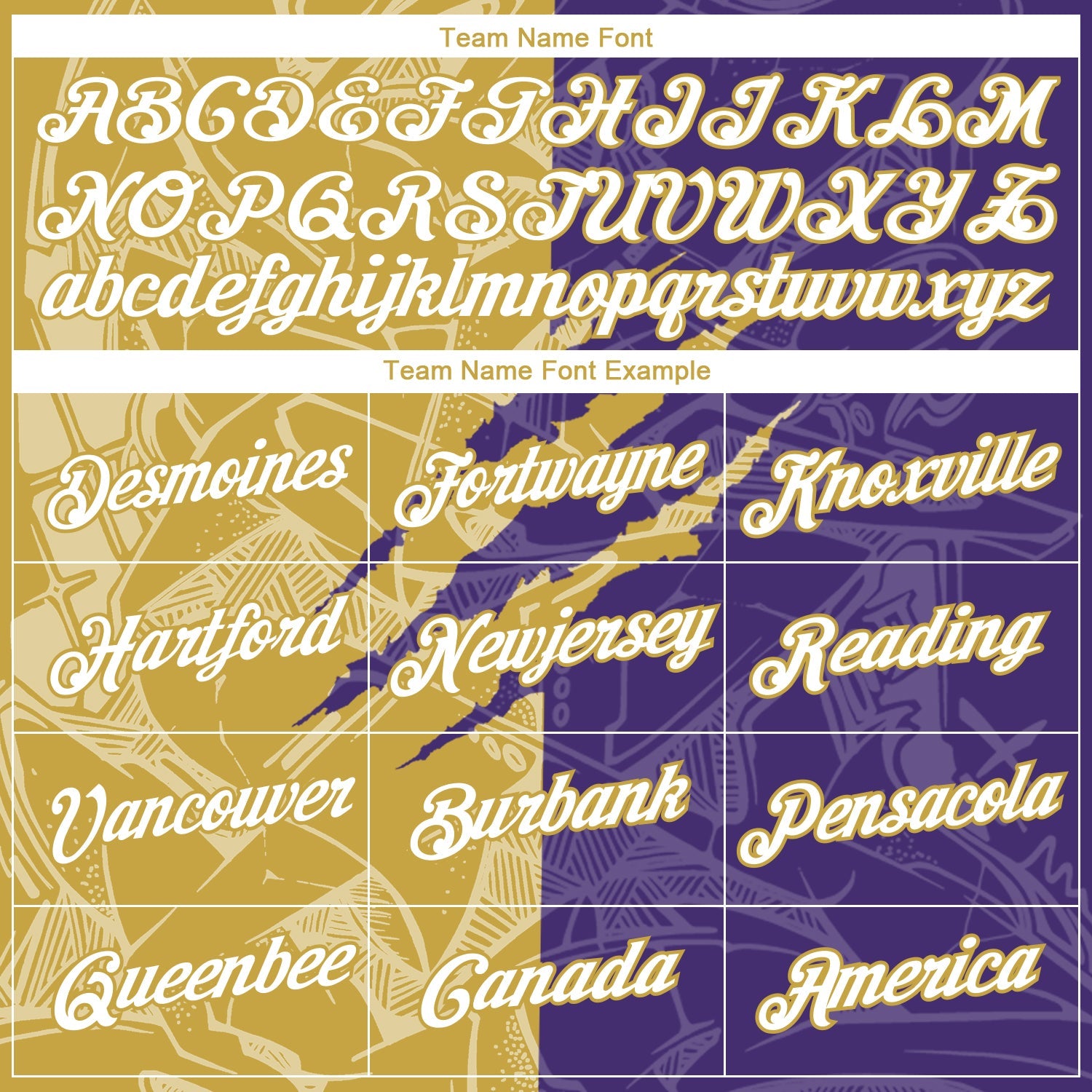 Custom Graffiti Pattern White Purple-Old Gold Scratch 3D Performance T-Shirt view 3
