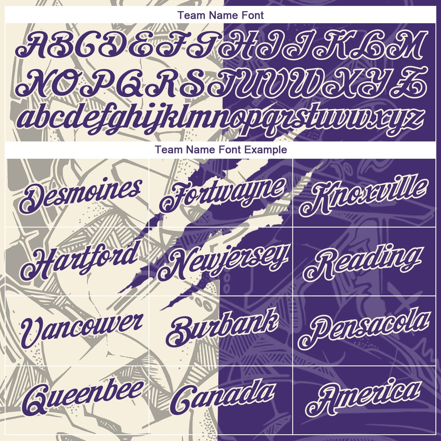 Custom Graffiti Pattern Purple-Cream Scratch 3D Performance T-Shirt view 3