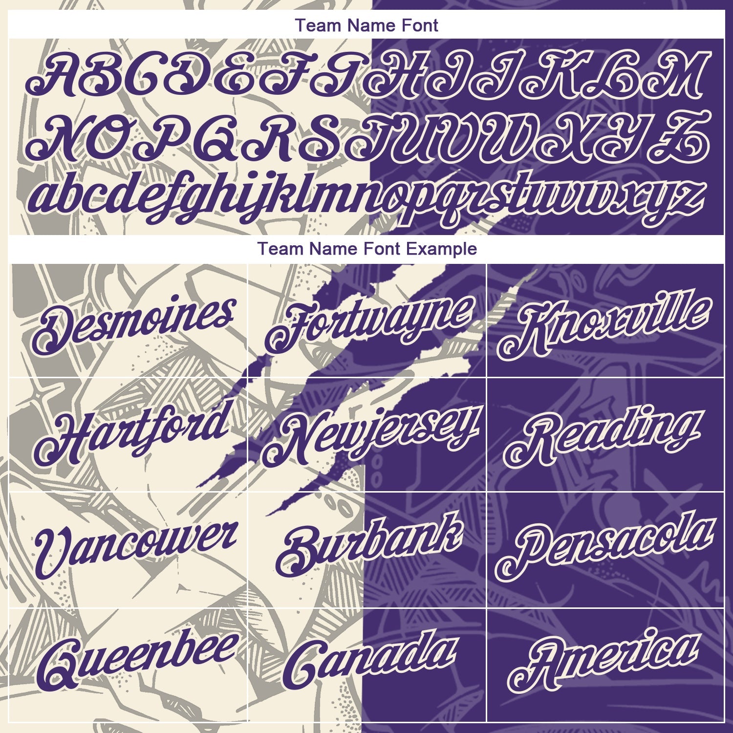 Custom Graffiti Pattern Purple-Cream Scratch 3D Performance T-Shirt view 3