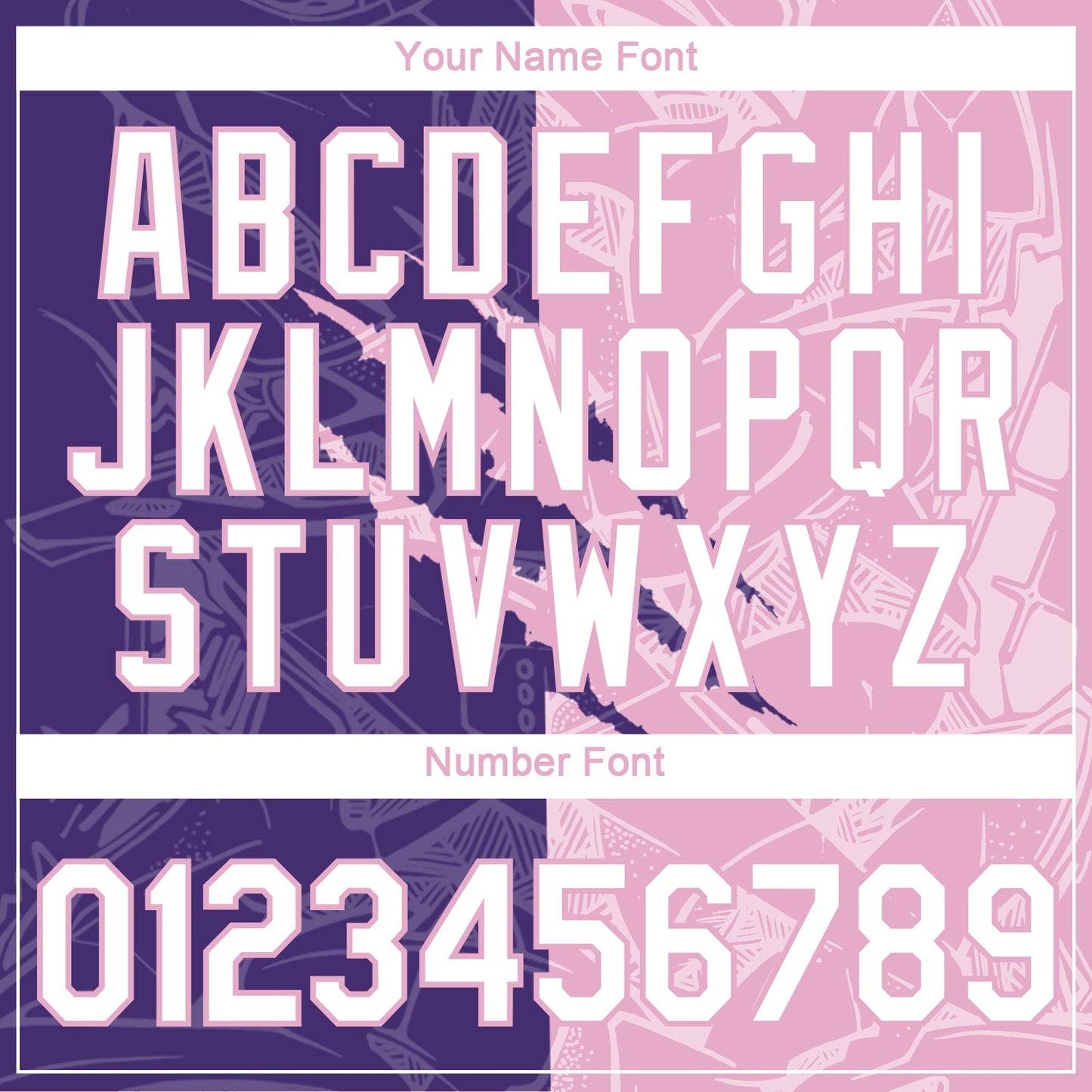 Custom Graffiti Pattern White Purple-Light Pink Scratch 3D Performance T-Shirt view 4