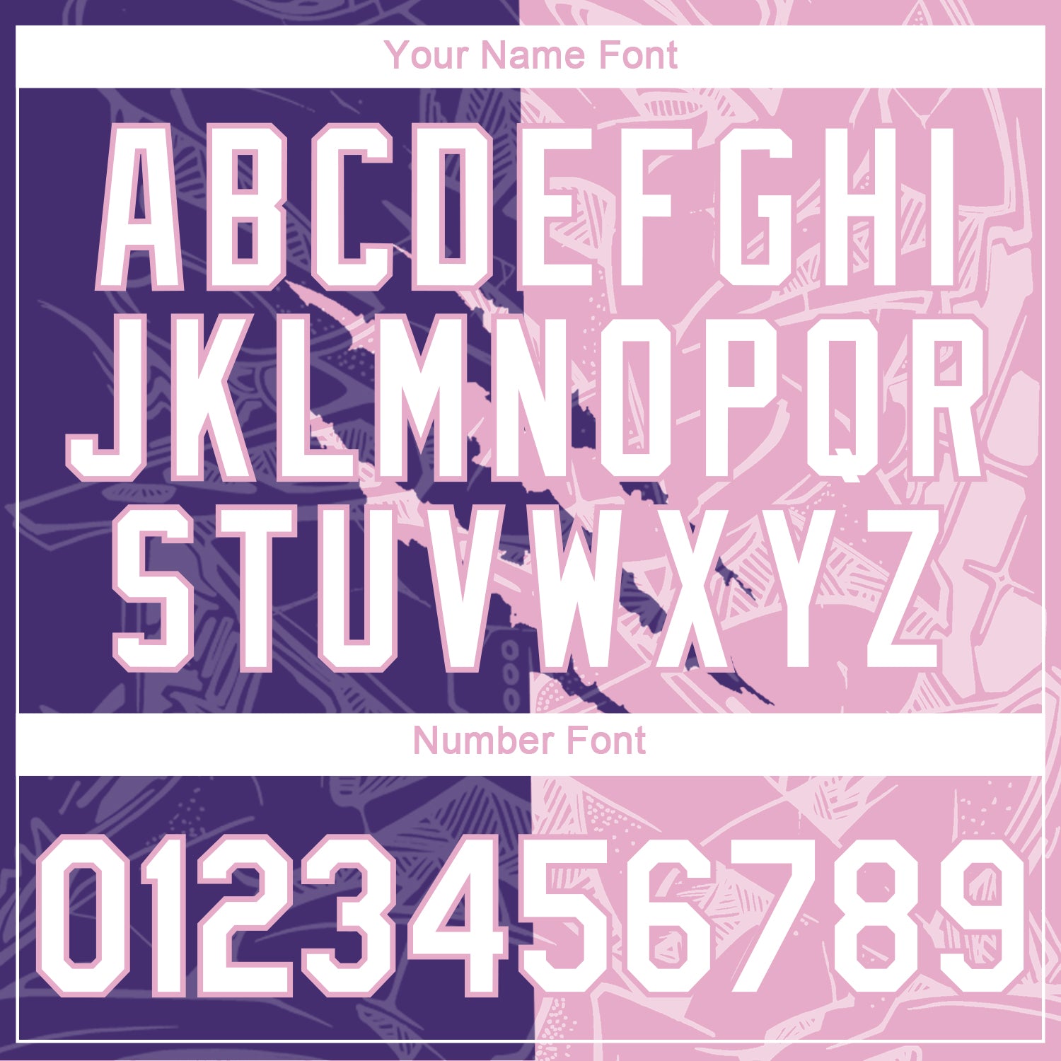 Custom Graffiti Pattern White Purple-Light Pink Scratch 3D Performance T-Shirt view 4