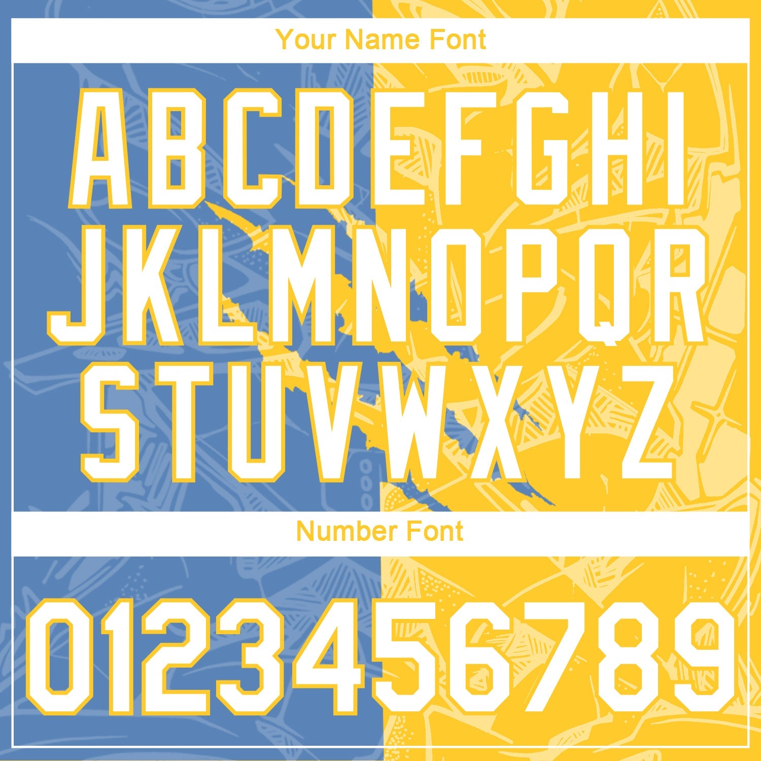 Custom Graffiti Pattern White Light Blue-Yellow Scratch 3D Performance T-Shirt view 4