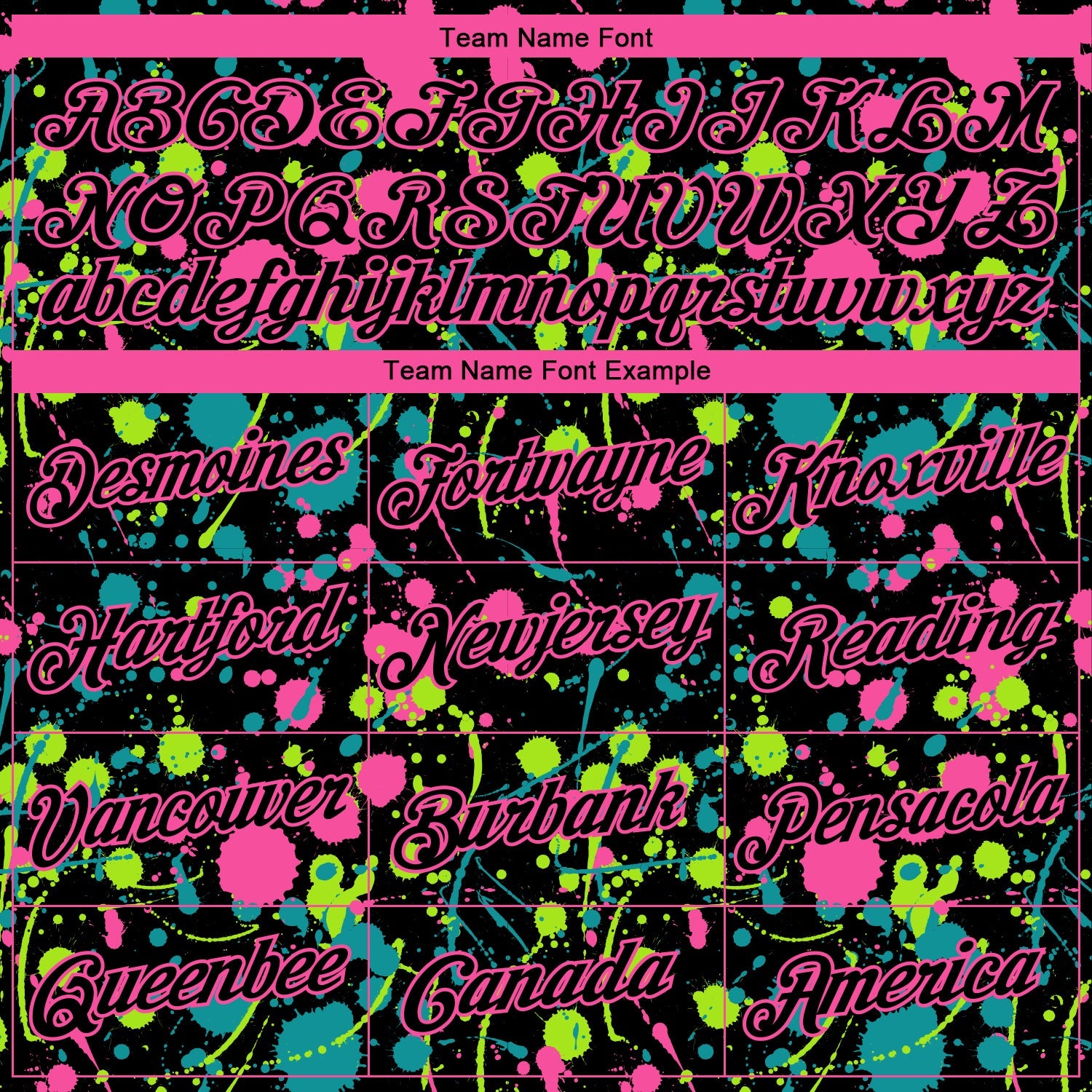Custom Stitched Graffiti Pattern Black-Pink 3D Splash Grunge Art Sports Pullover Sweatshirt Hoodie view 3