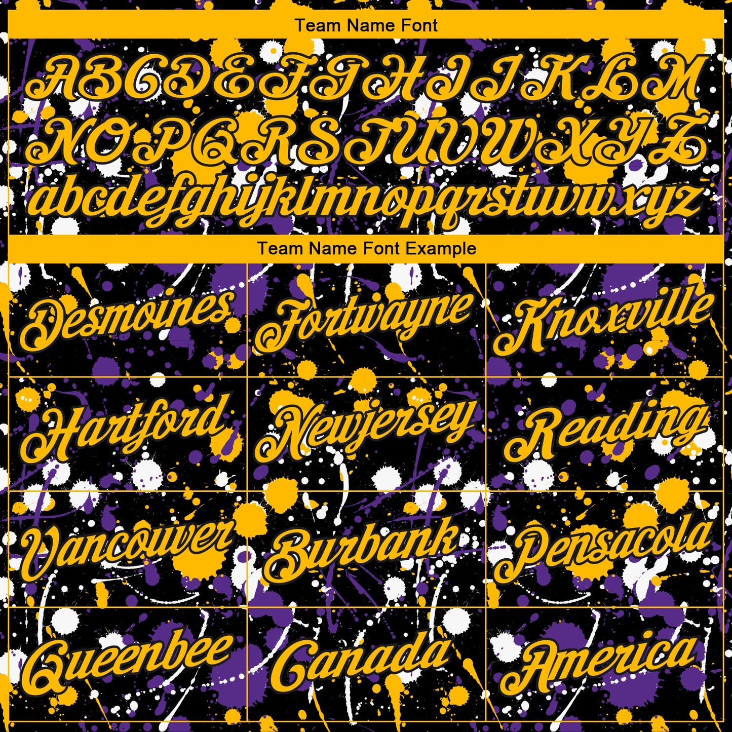 Custom Stitched Graffiti Pattern Gold-Black 3D Splash Grunge Art Sports Pullover Sweatshirt Hoodie view 3