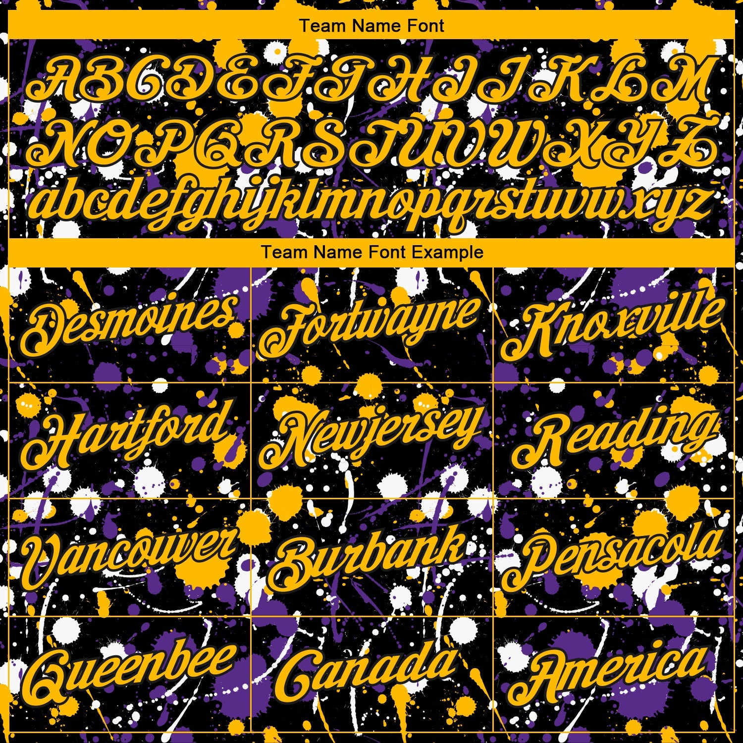 Custom Stitched Graffiti Pattern Gold-Black 3D Splash Grunge Art Sports Pullover Sweatshirt Hoodie view 3