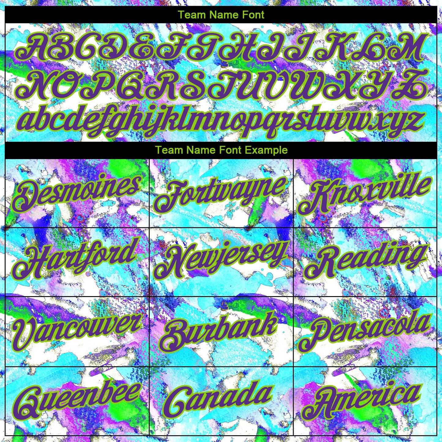 Custom Stitched Graffiti Pattern Purple-Neon Green 3D Watercolor Grunge Art Sports Pullover Sweatshirt Hoodie view 3