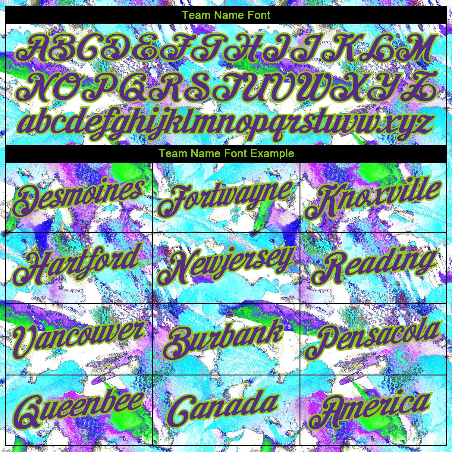 Custom Stitched Graffiti Pattern Purple-Neon Green 3D Watercolor Grunge Art Sports Pullover Sweatshirt Hoodie view 3