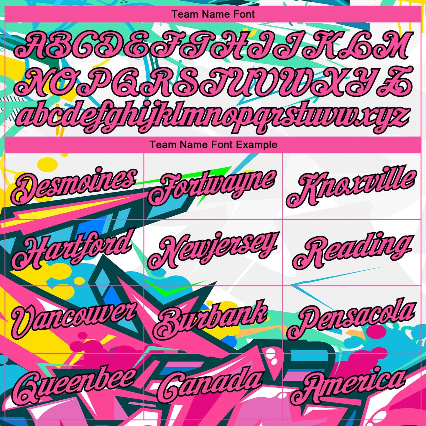 Custom Stitched Graffiti Pattern Pink-Black 3D Abstract Splashes Sports Pullover Sweatshirt Hoodie view 3