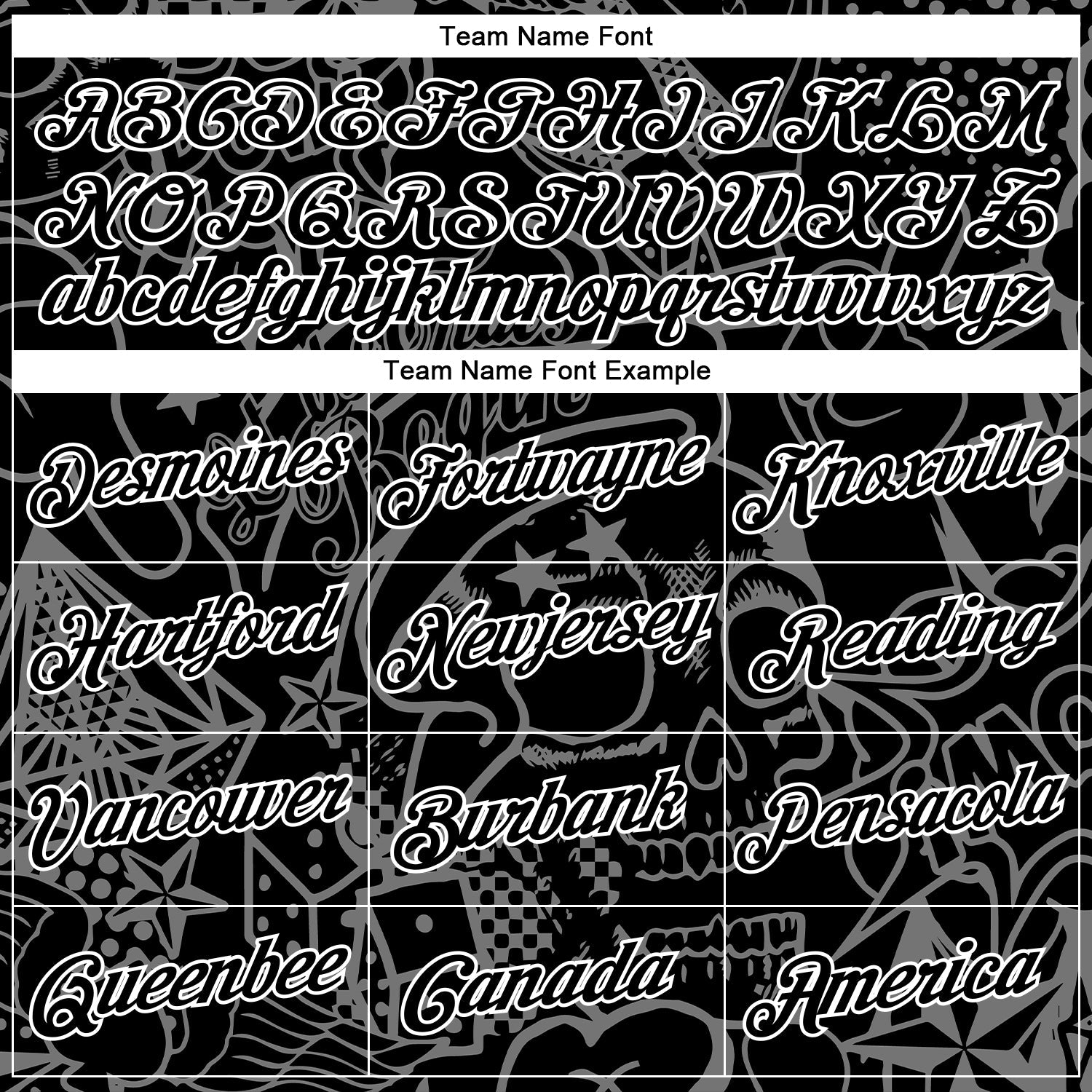 Custom Stitched Graffiti Pattern Black-White 3D Skull Fashion Sports Pullover Sweatshirt Hoodie view 3