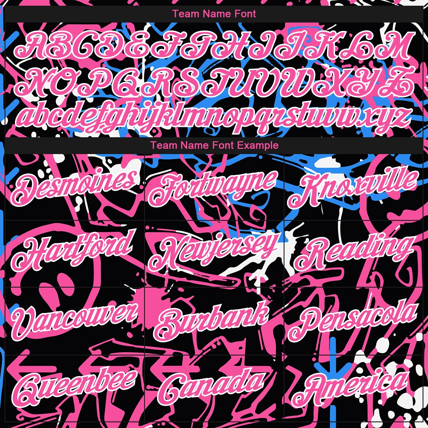 Custom Stitched Graffiti Pattern Pink-White 3D Abstract Grunge Art Sports Pullover Sweatshirt Hoodie view 3