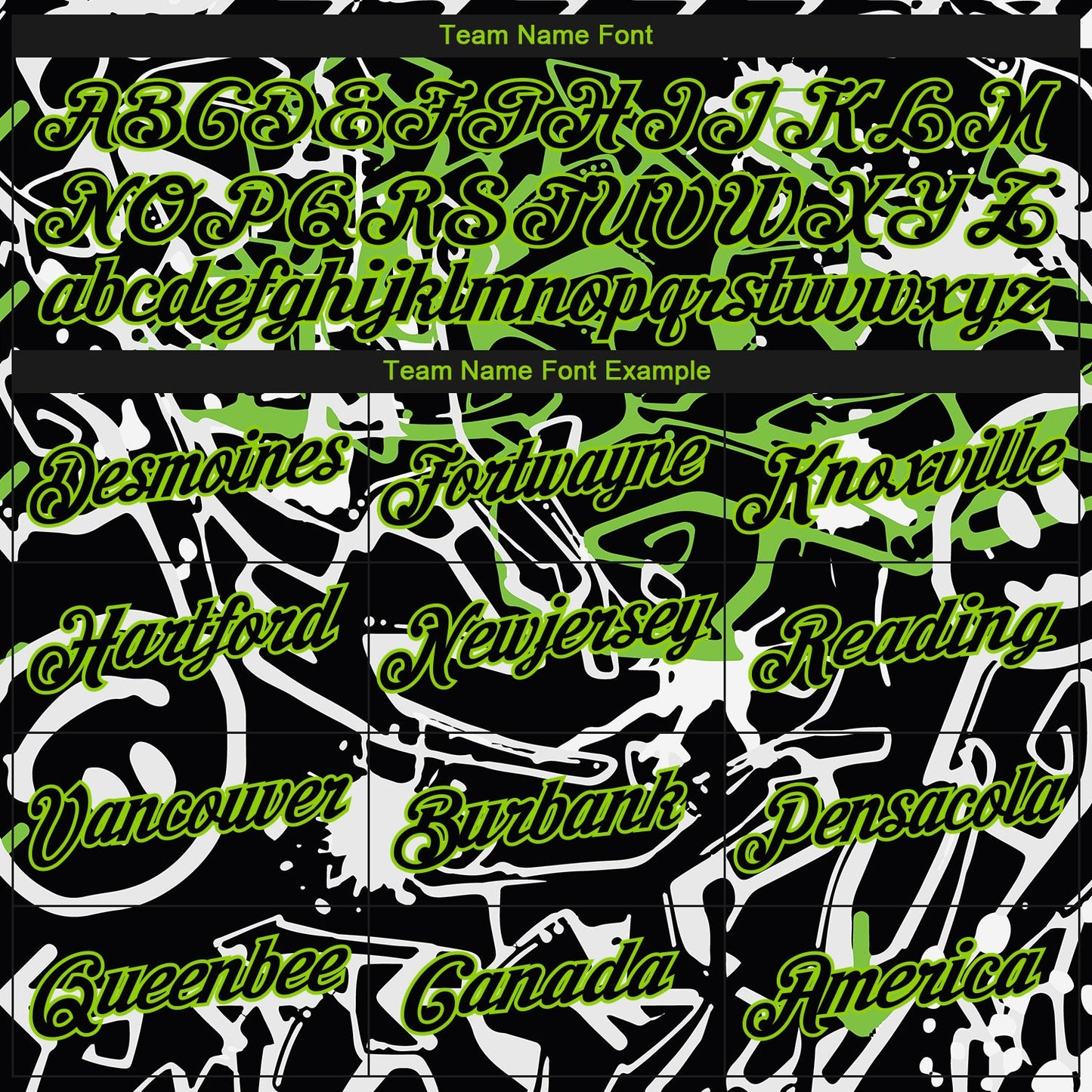 Custom Stitched Graffiti Pattern Black-Aurora Green 3D Abstract Grunge Art Sports Pullover Sweatshirt Hoodie view 3