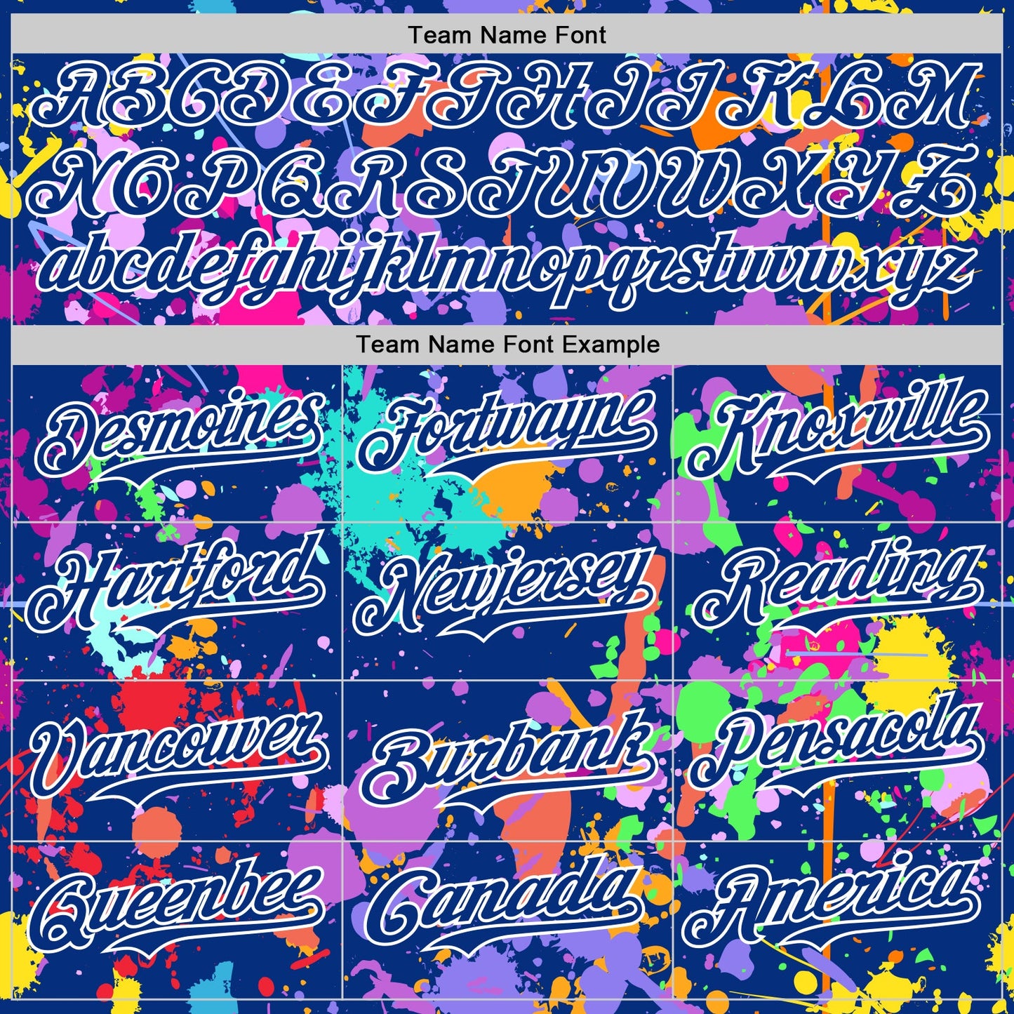 Custom Graffiti Pattern Royal-White Authentic Baseball Jersey view 4