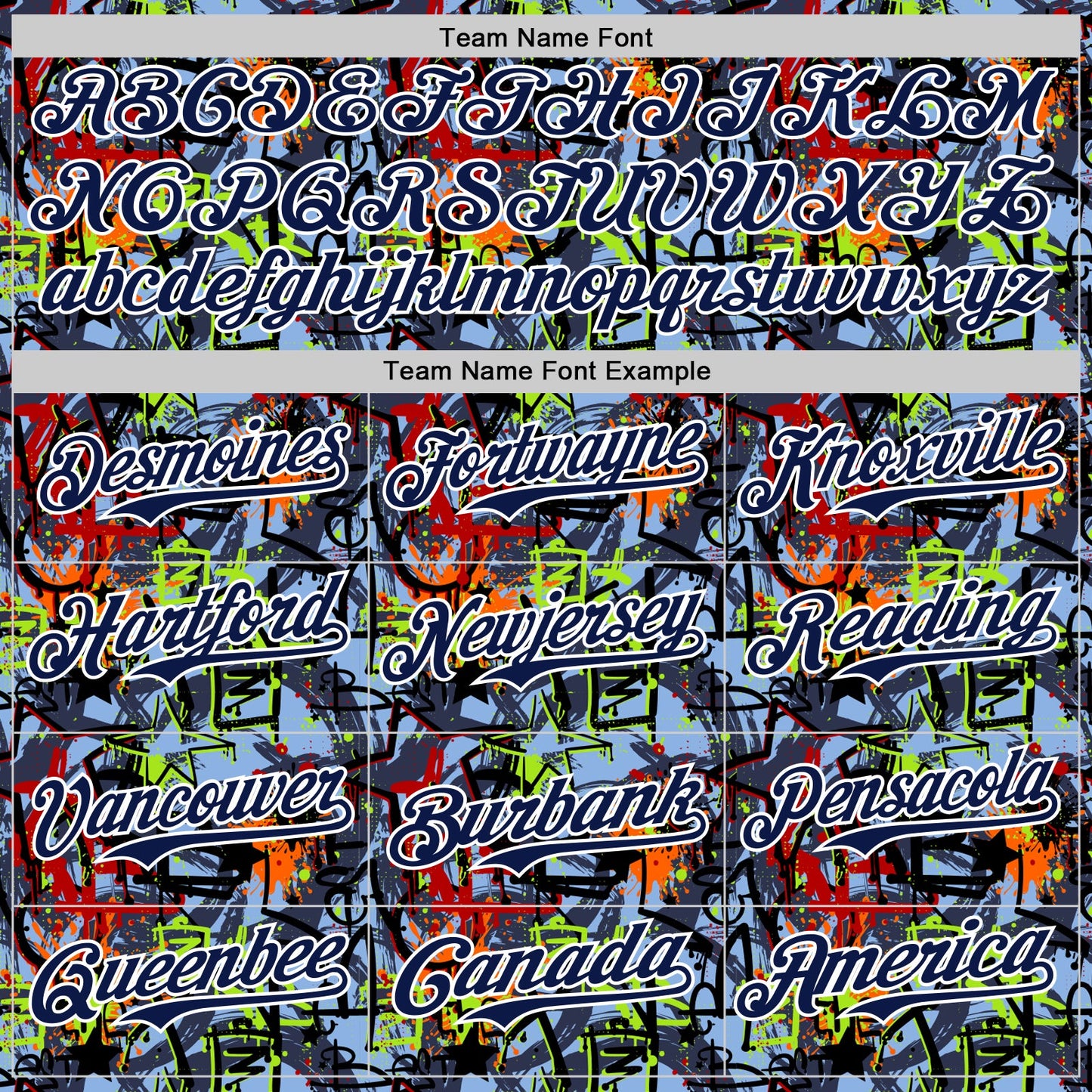Custom Graffiti Pattern Navy-White Splatter Authentic Baseball Jersey view 4