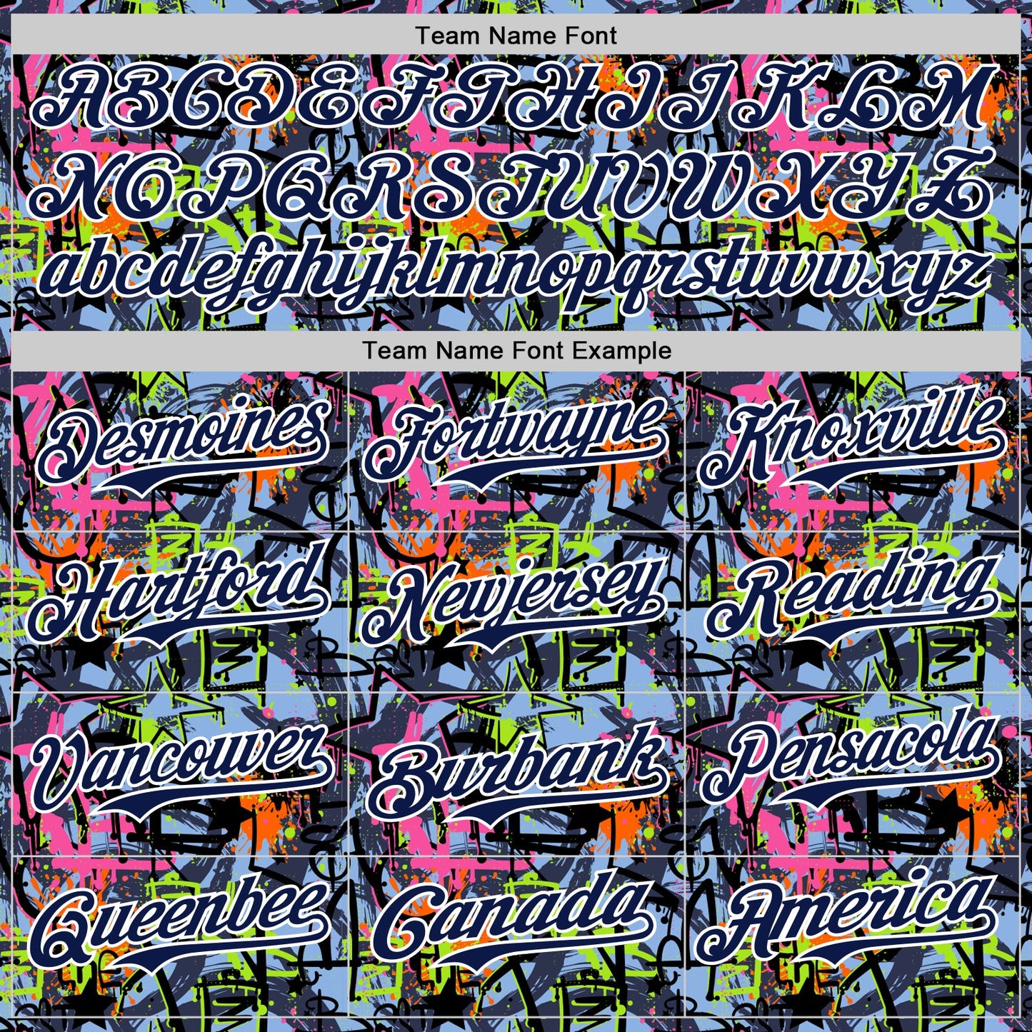 Custom Graffiti Pattern Navy-White Splatter Authentic Baseball Jersey view 4