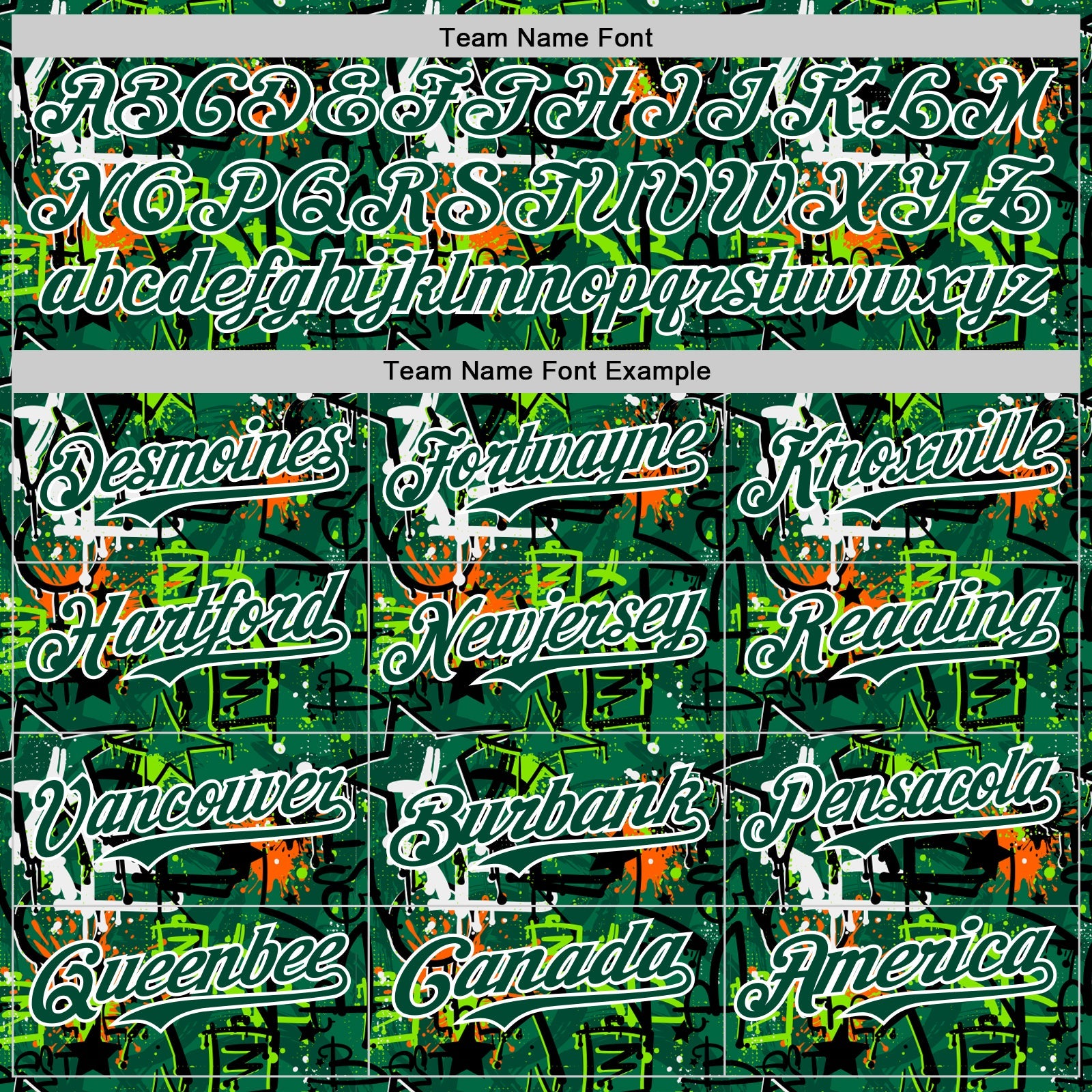 Custom Graffiti Pattern Green-White Splatter Authentic Baseball Jersey view 4