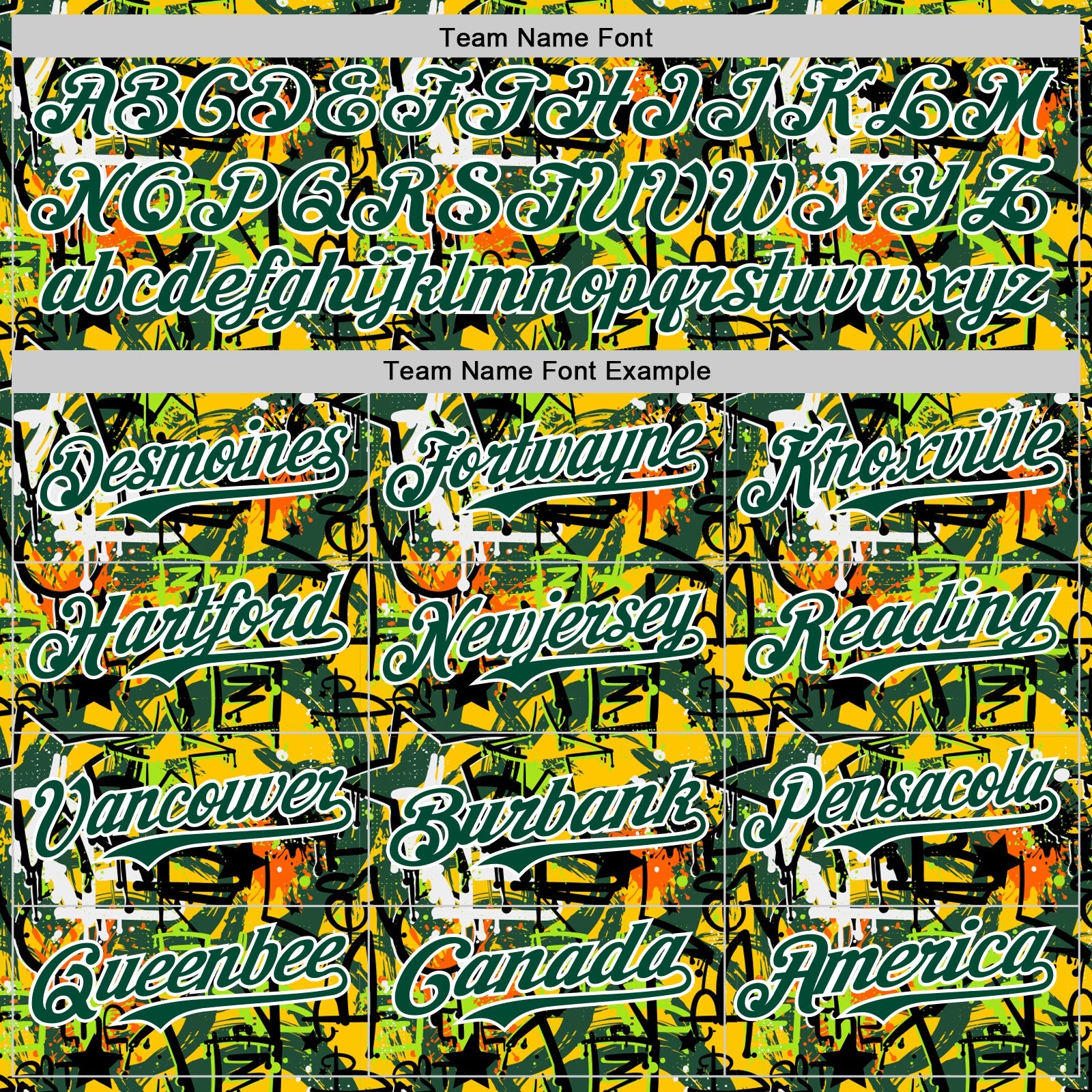 Custom Graffiti Pattern Green-White Splatter Authentic Baseball Jersey view 4