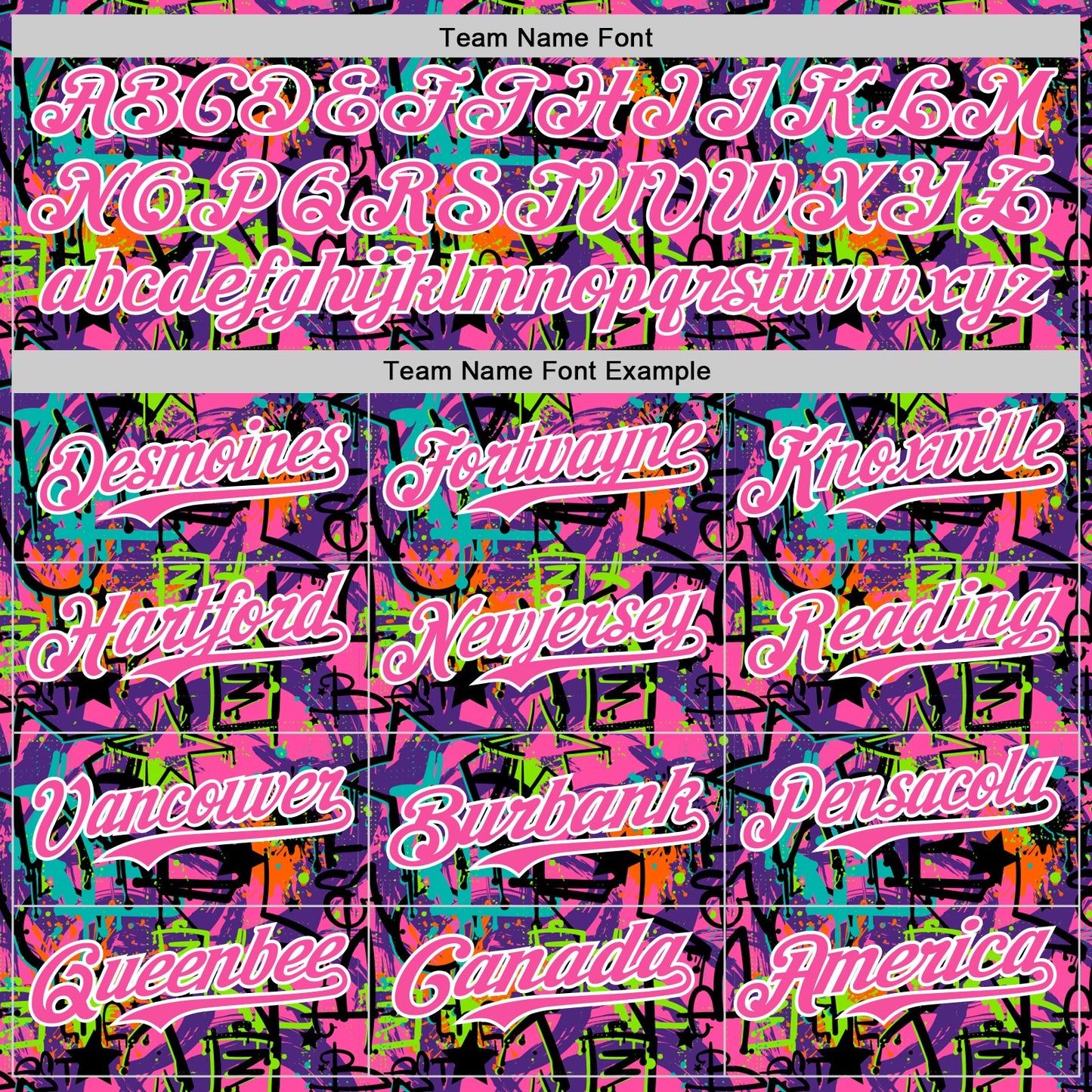 Custom Graffiti Pattern Pink-White Splatter Authentic Baseball Jersey view 4