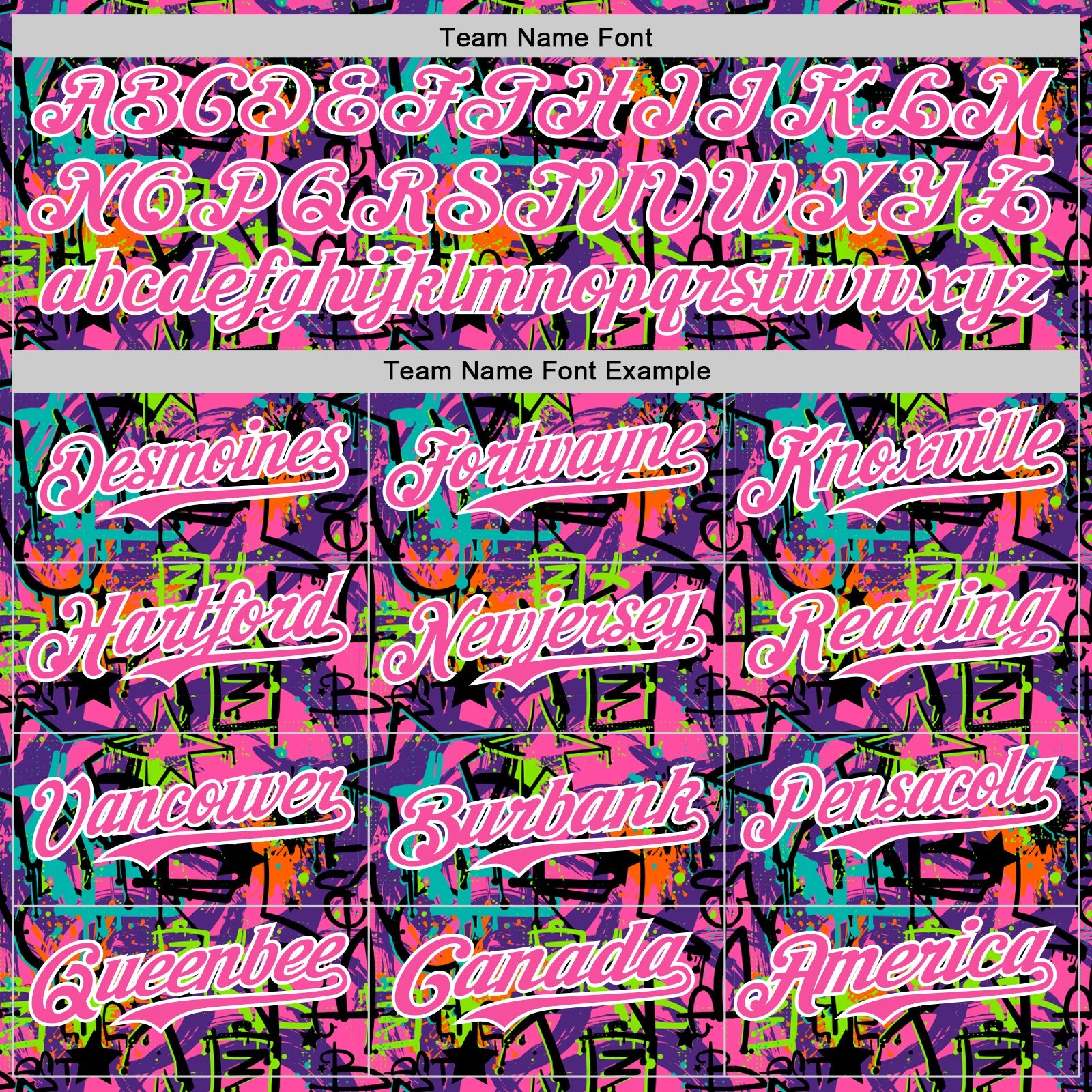 Custom Graffiti Pattern Pink-White Splatter Authentic Baseball Jersey view 4