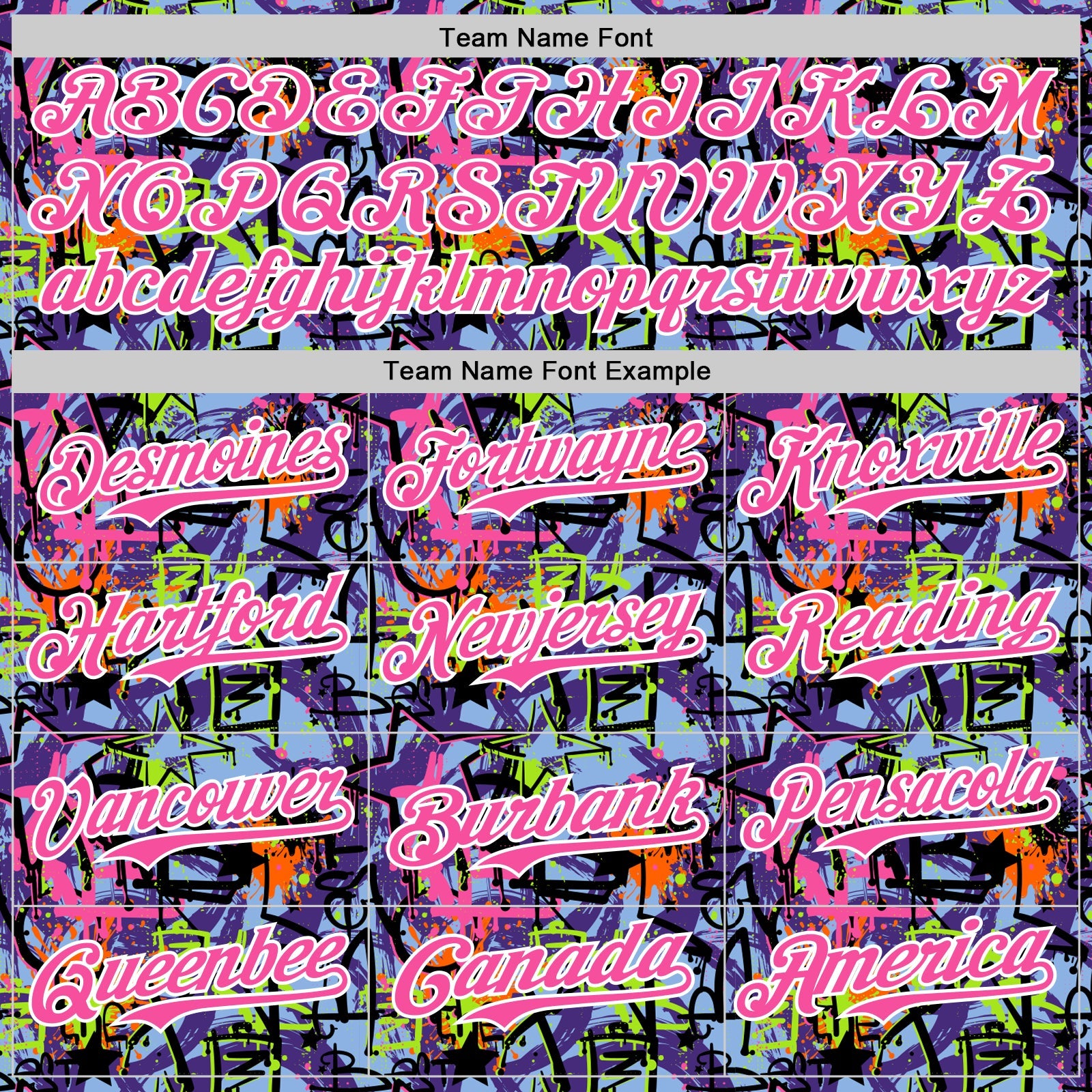 Custom Graffiti Pattern Pink-White Splatter Authentic Baseball Jersey view 4