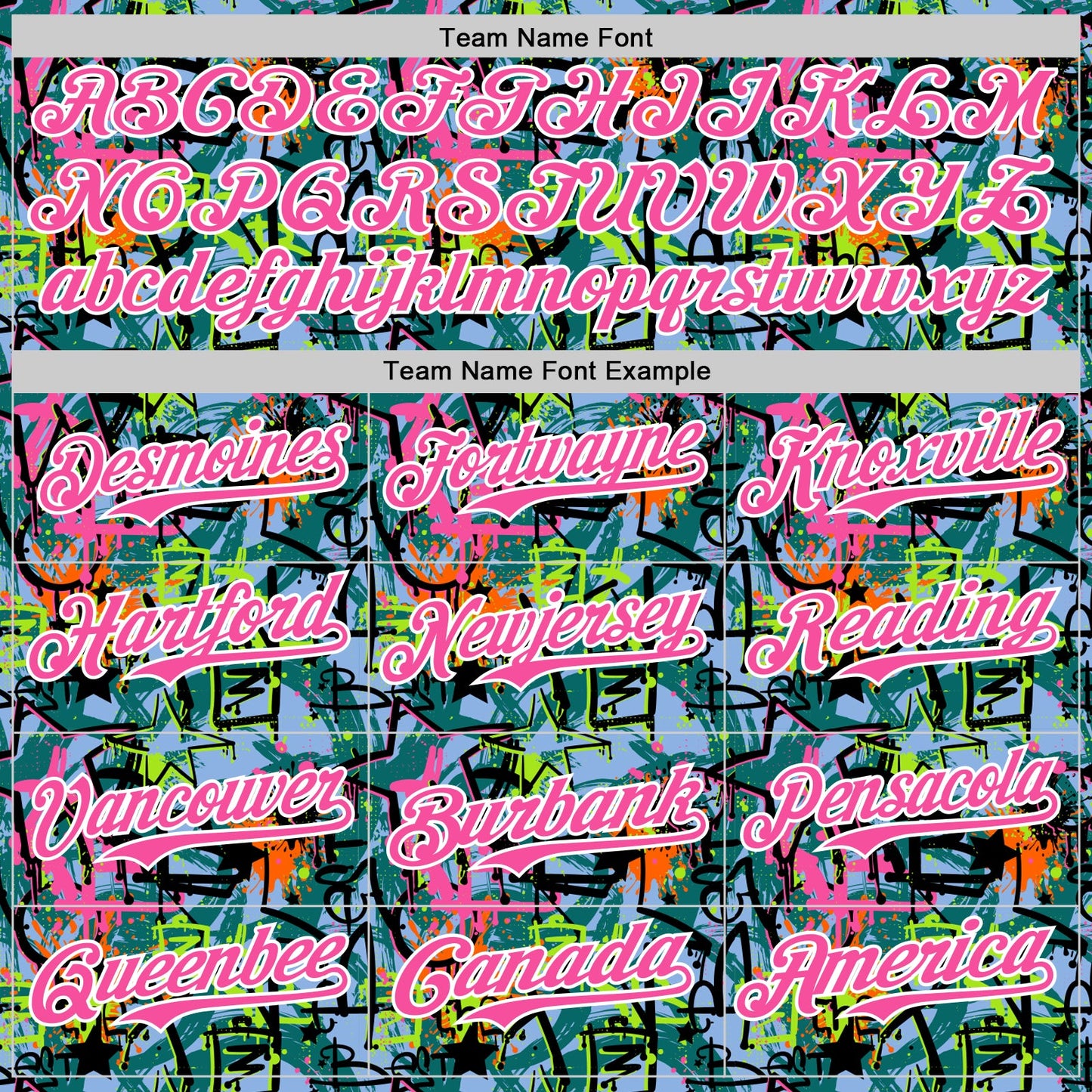 Custom Graffiti Pattern Pink-White Splatter Authentic Baseball Jersey view 4