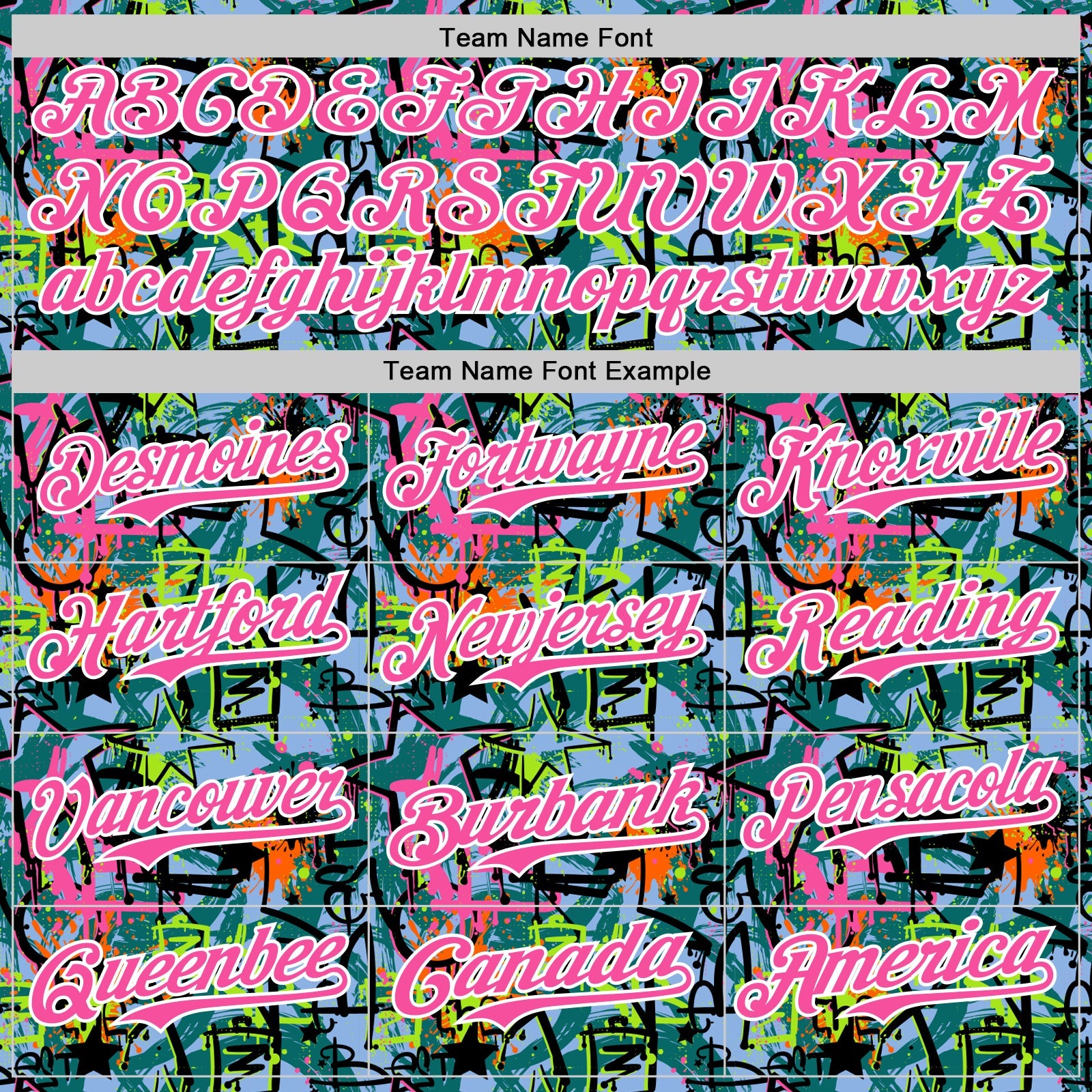 Custom Graffiti Pattern Pink-White Splatter Authentic Baseball Jersey view 4