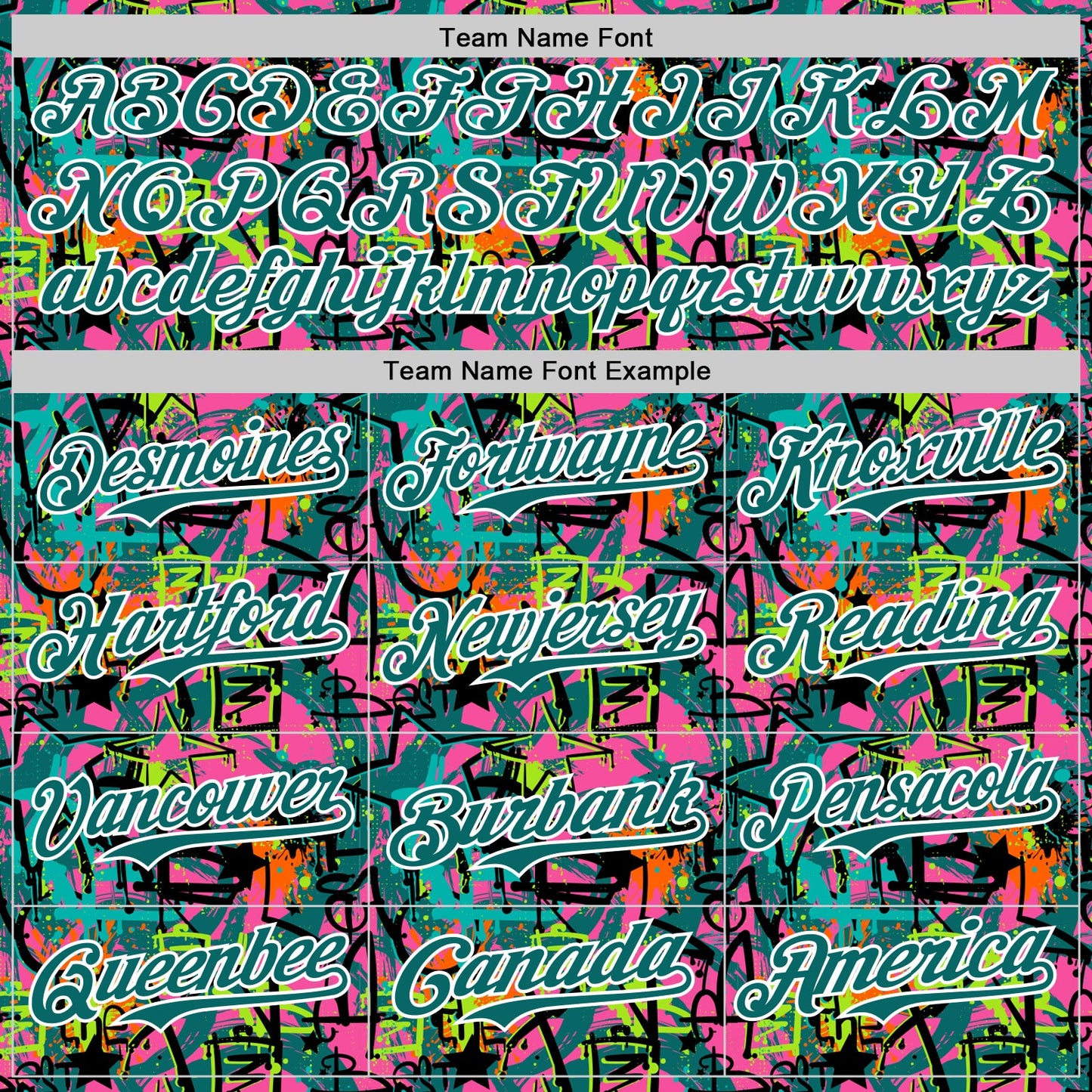 Custom Graffiti Pattern Teal-White Splatter Authentic Baseball Jersey view 4