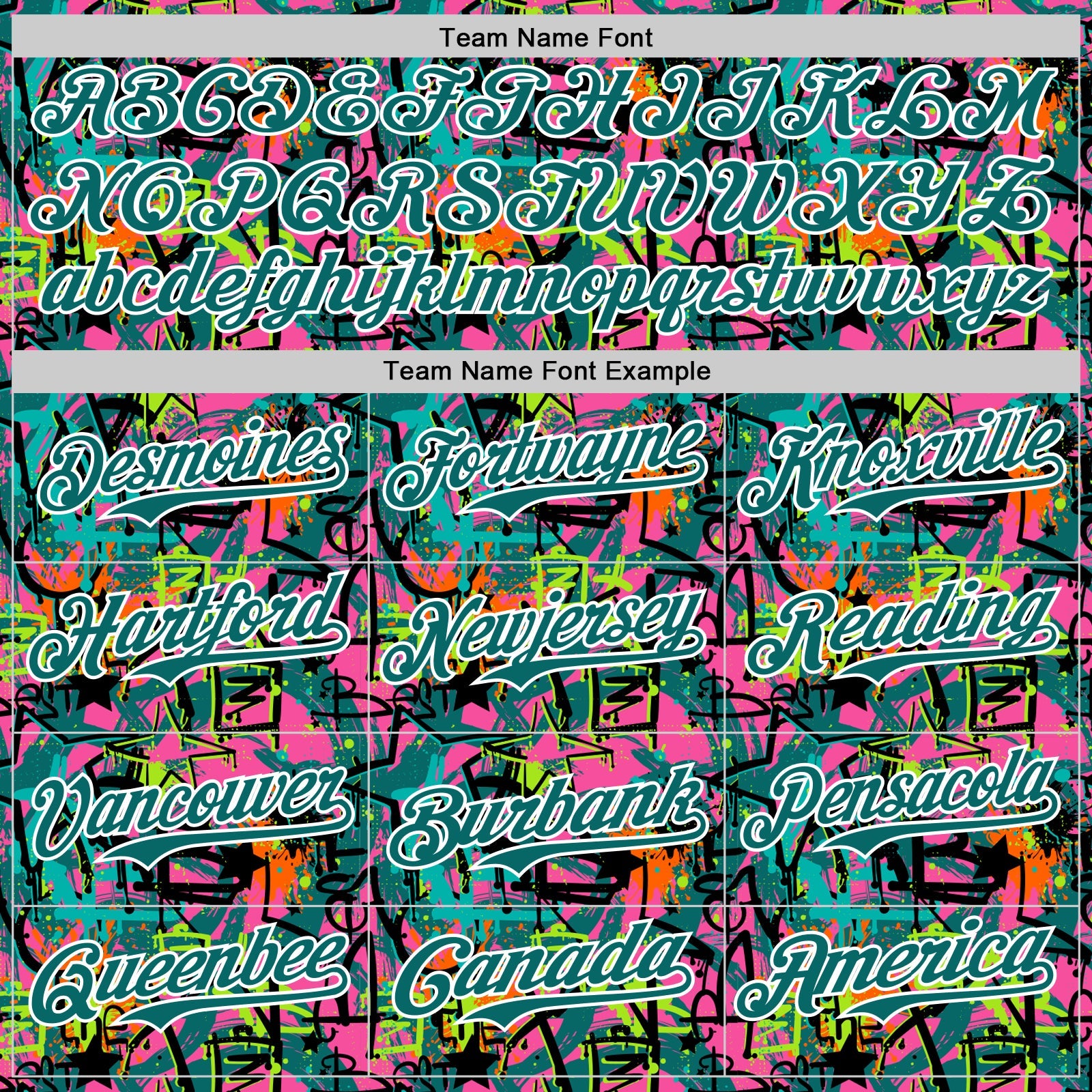 Custom Graffiti Pattern Teal-White Splatter Authentic Baseball Jersey view 4