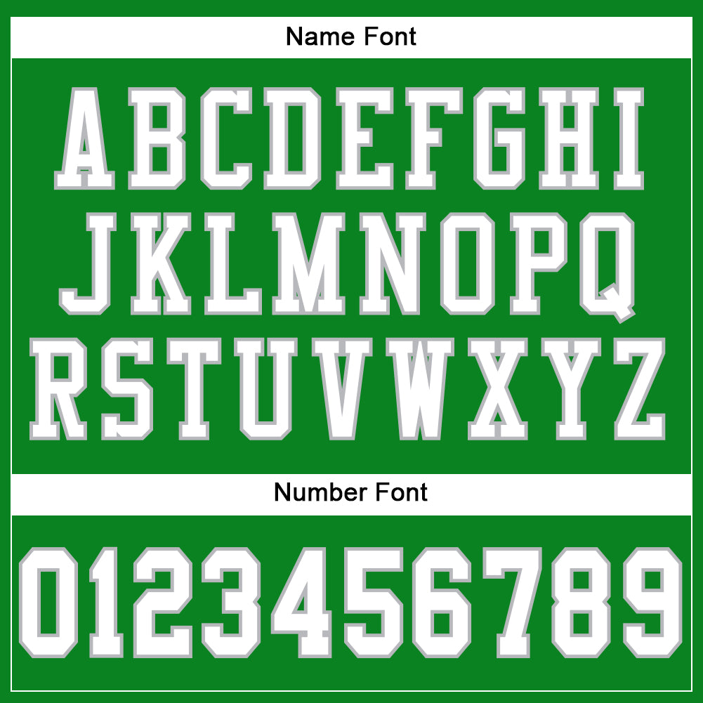 Custom Grass Green White-Gray Mesh Authentic Football Jersey view 4