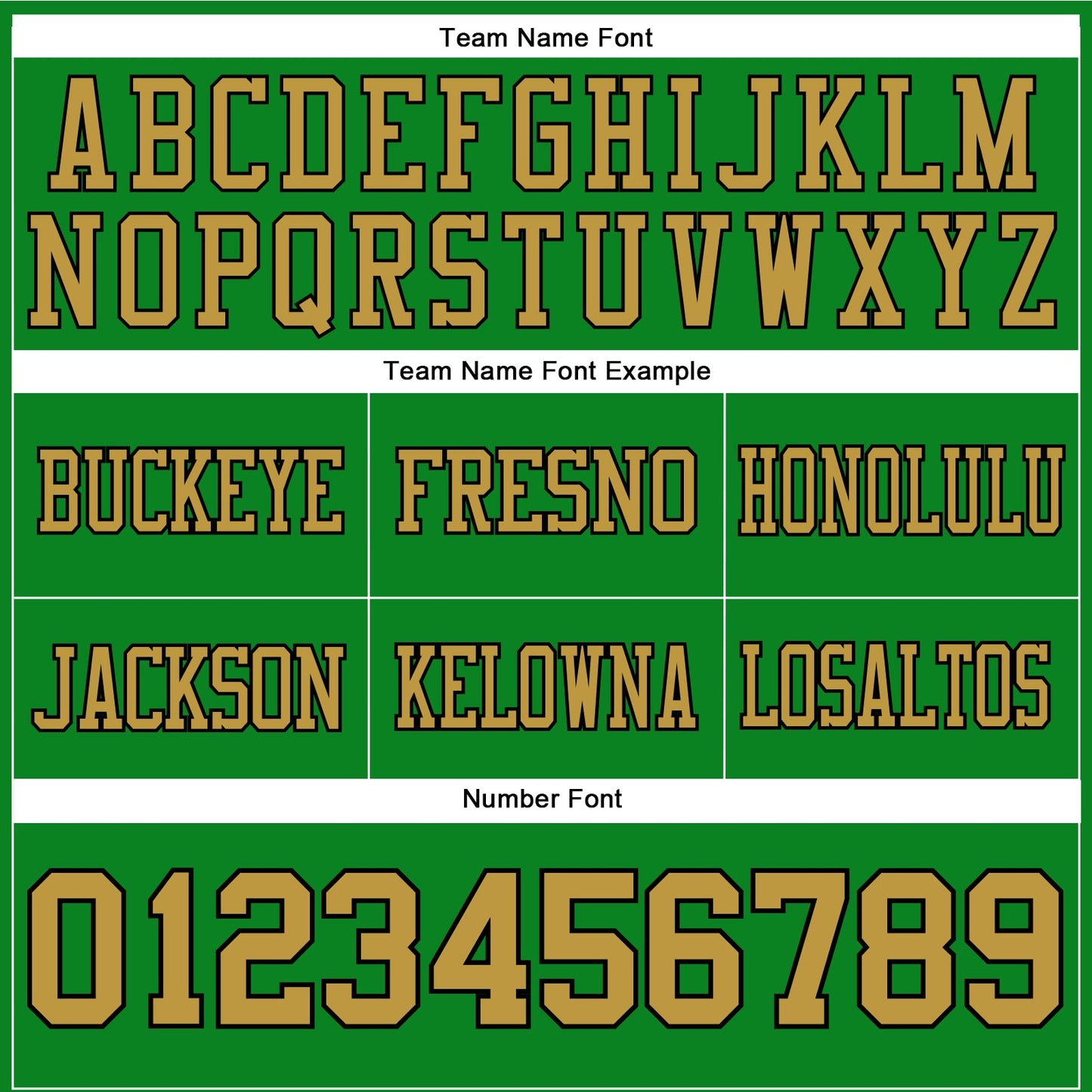 Custom Grass Green Old Gold-Black Authentic Football Jersey view 4