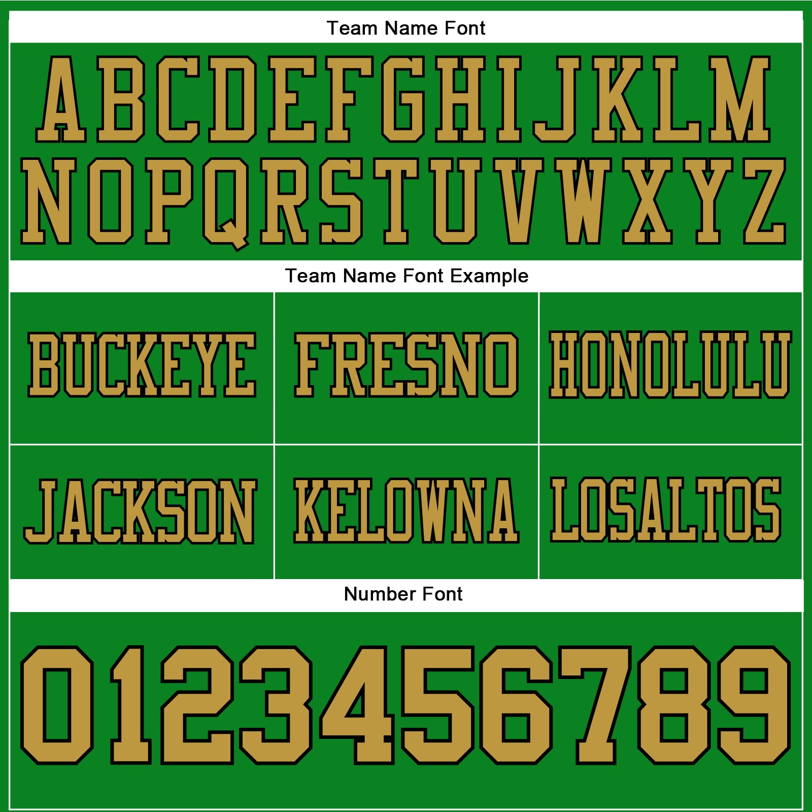 Custom Grass Green Old Gold-Black Authentic Football Jersey view 4