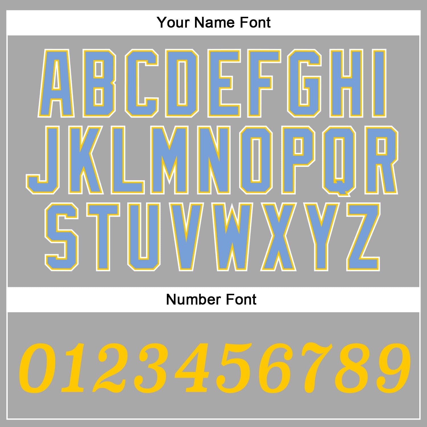 Custom Gray Gold-Light Blue Authentic Baseball Jersey view 4