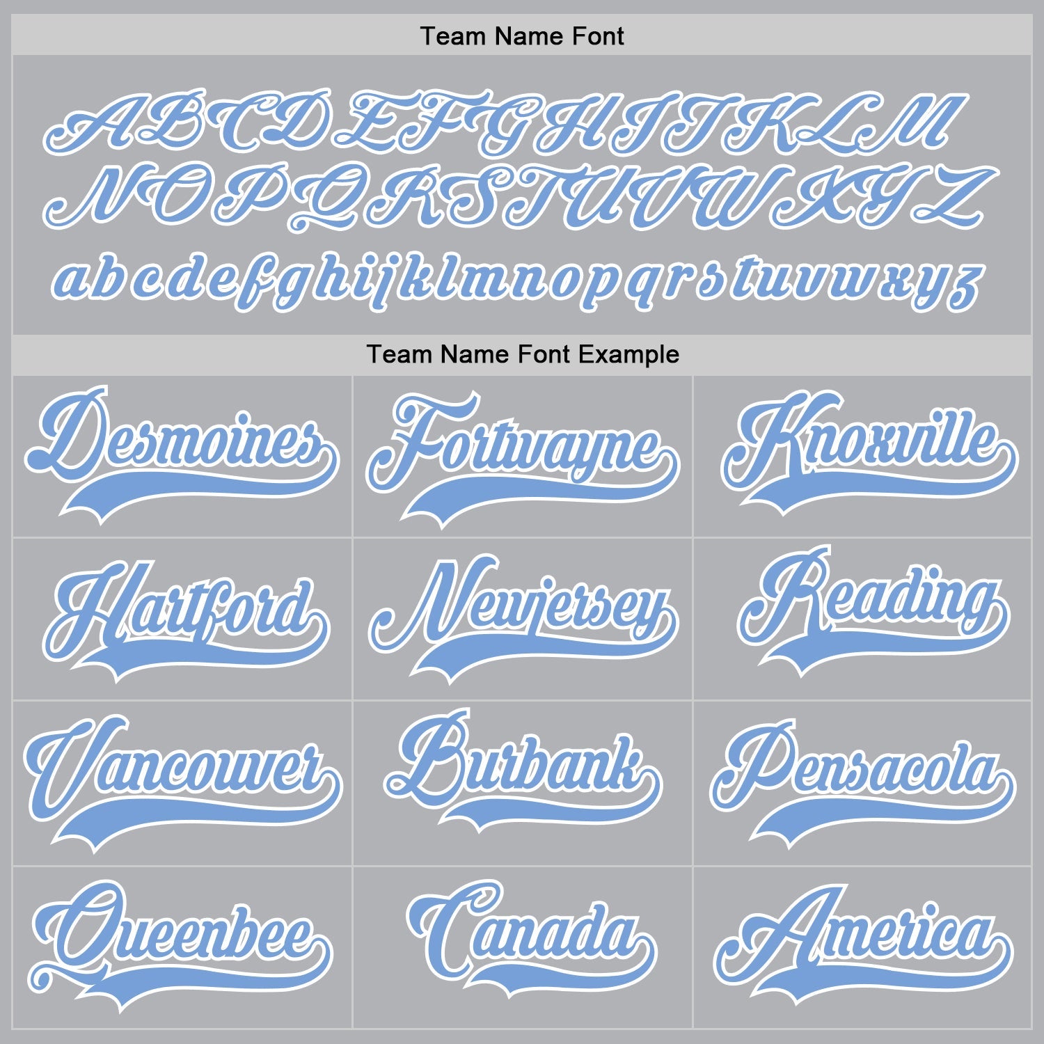 Custom Gray Light Blue-White Hockey Jersey view 4