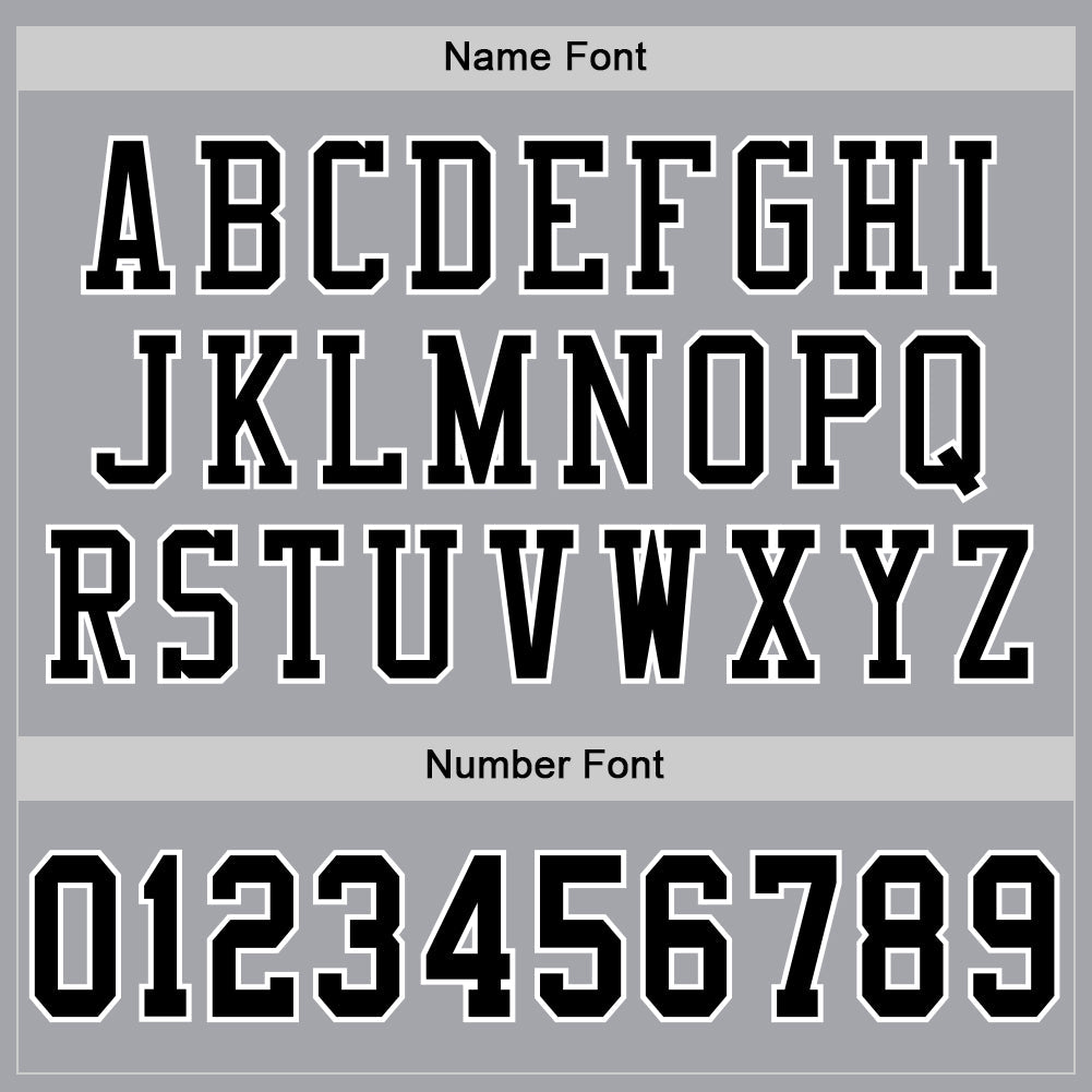 Custom Gray Black-White Mesh Authentic Football Jersey view 4