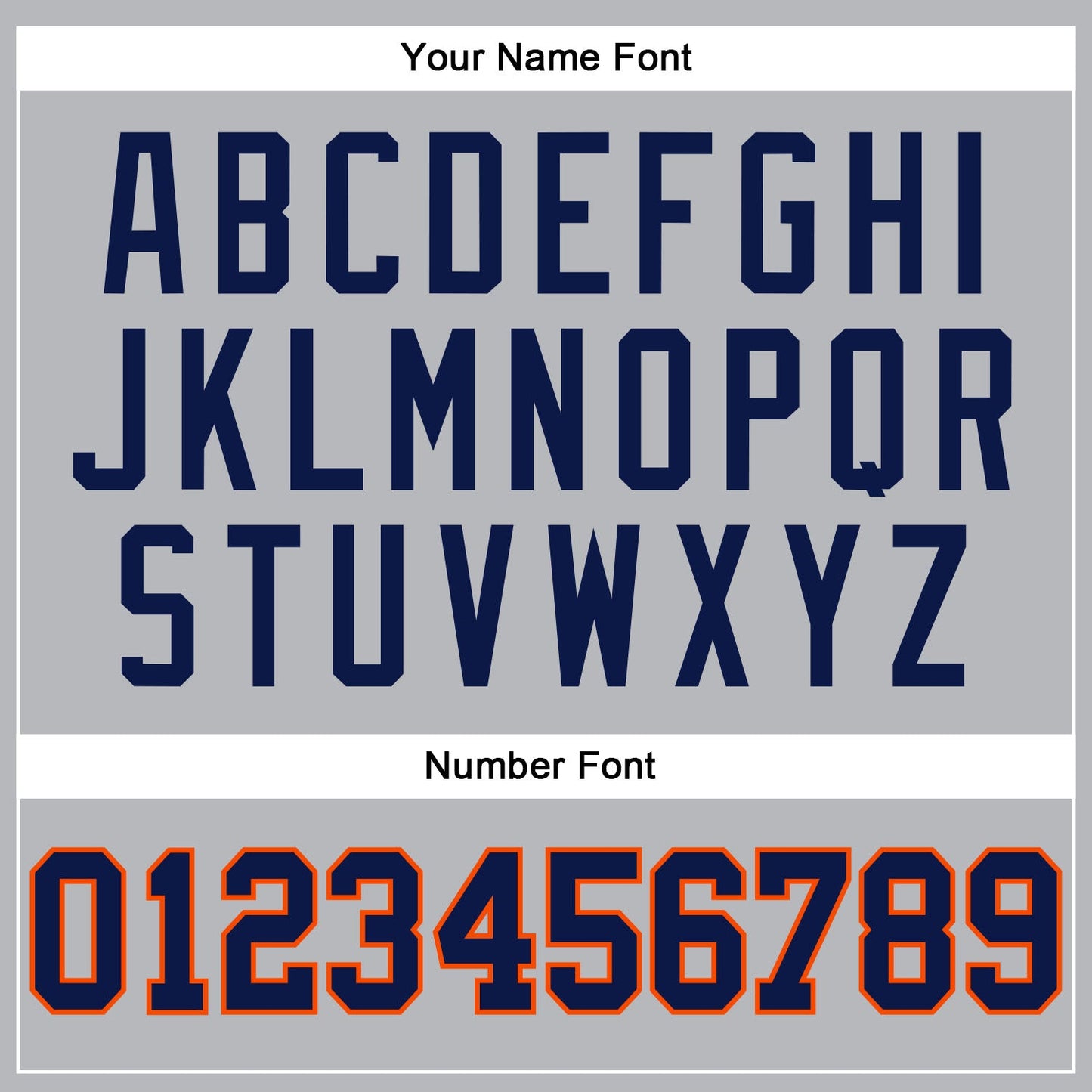 Custom Gray Navy Pinstripe Navy-Orange Authentic Basketball Jersey view 4