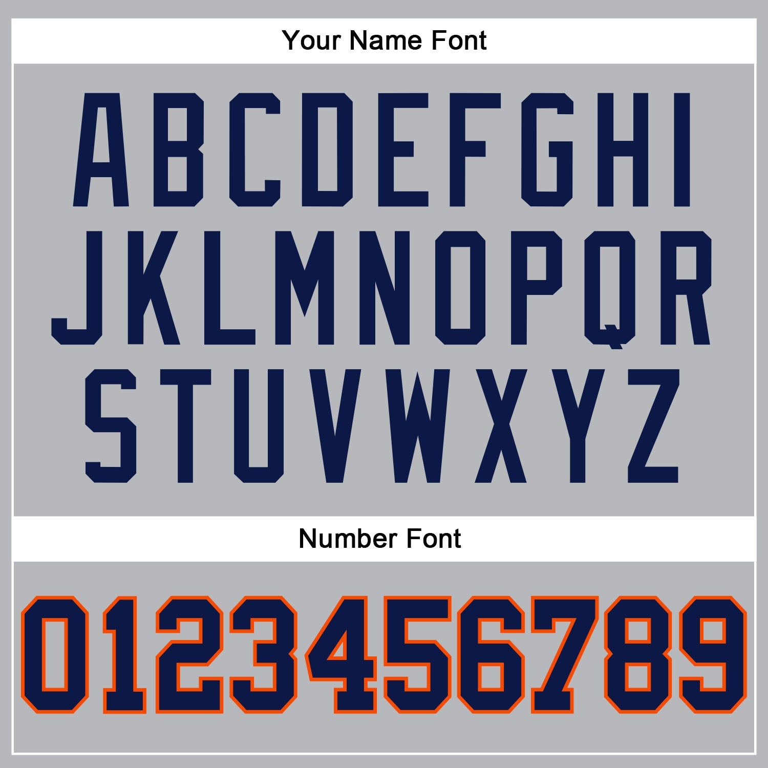 Custom Gray Navy Pinstripe Navy-Orange Authentic Basketball Jersey view 4