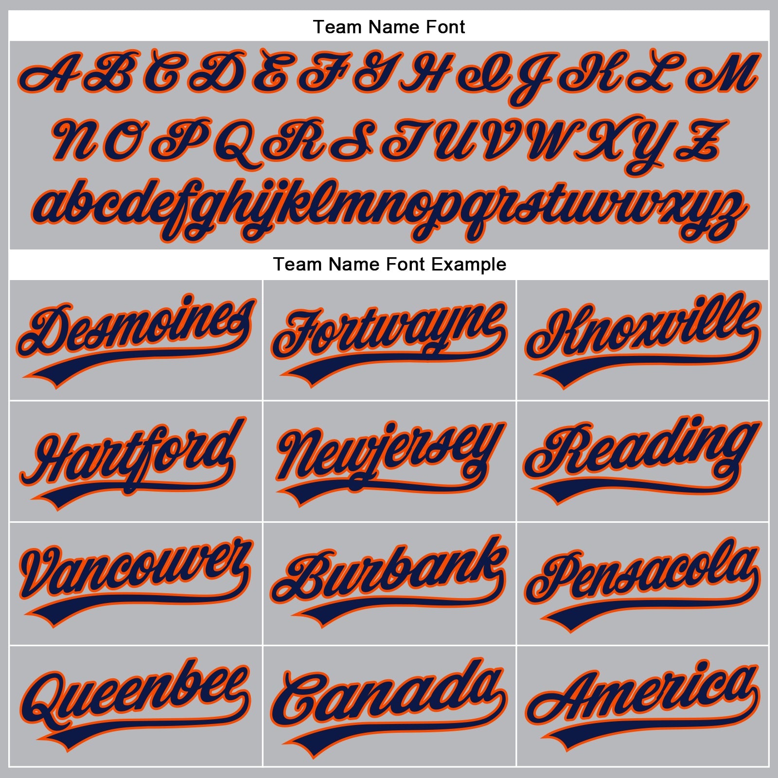 Custom Gray Navy Pinstripe Orange Authentic Baseball Jersey view 4