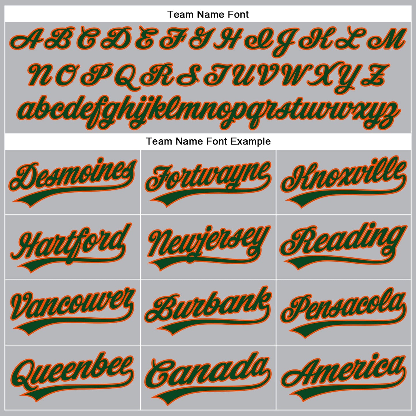 Custom Gray Green Pinstripe Orange Authentic Baseball Jersey view 4