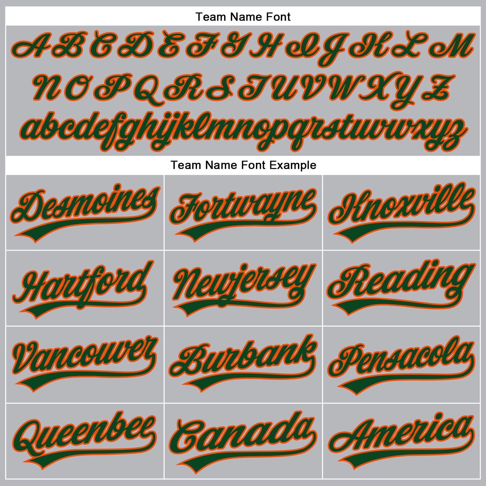 Custom Gray Green Pinstripe Orange Authentic Baseball Jersey view 4