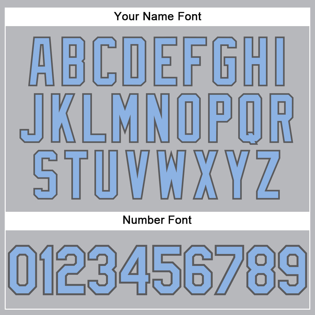 Custom Gray Light Blue-Steel Gray Performance T-Shirt view 4