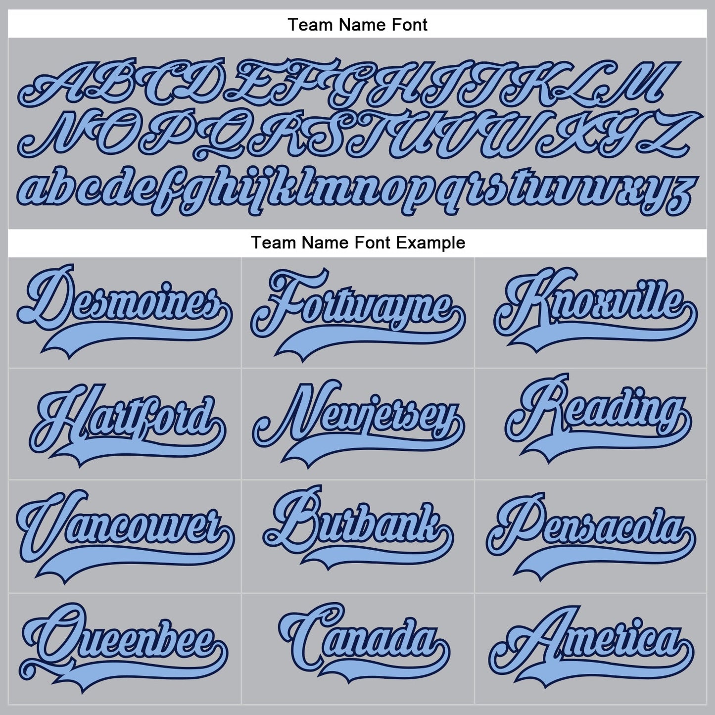 Custom Gray Light Blue-Navy Hockey Lace Neck Jersey view 4