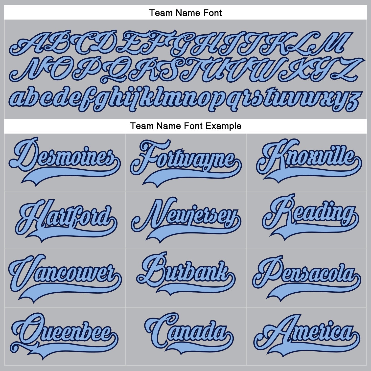 Custom Gray Light Blue-Navy Hockey Lace Neck Jersey view 4