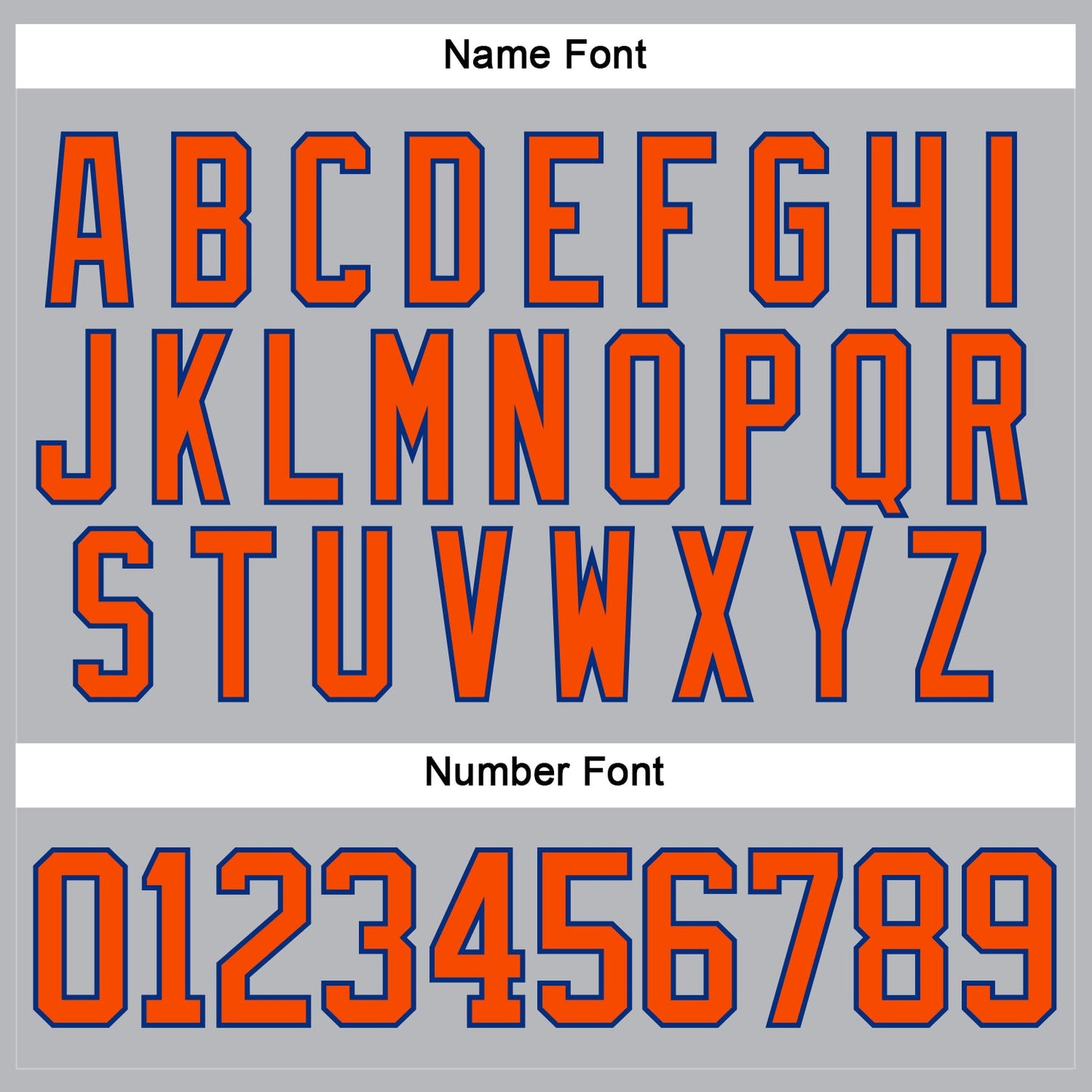 Custom Gray Orange-Royal Hockey Lace Neck Jersey view 5