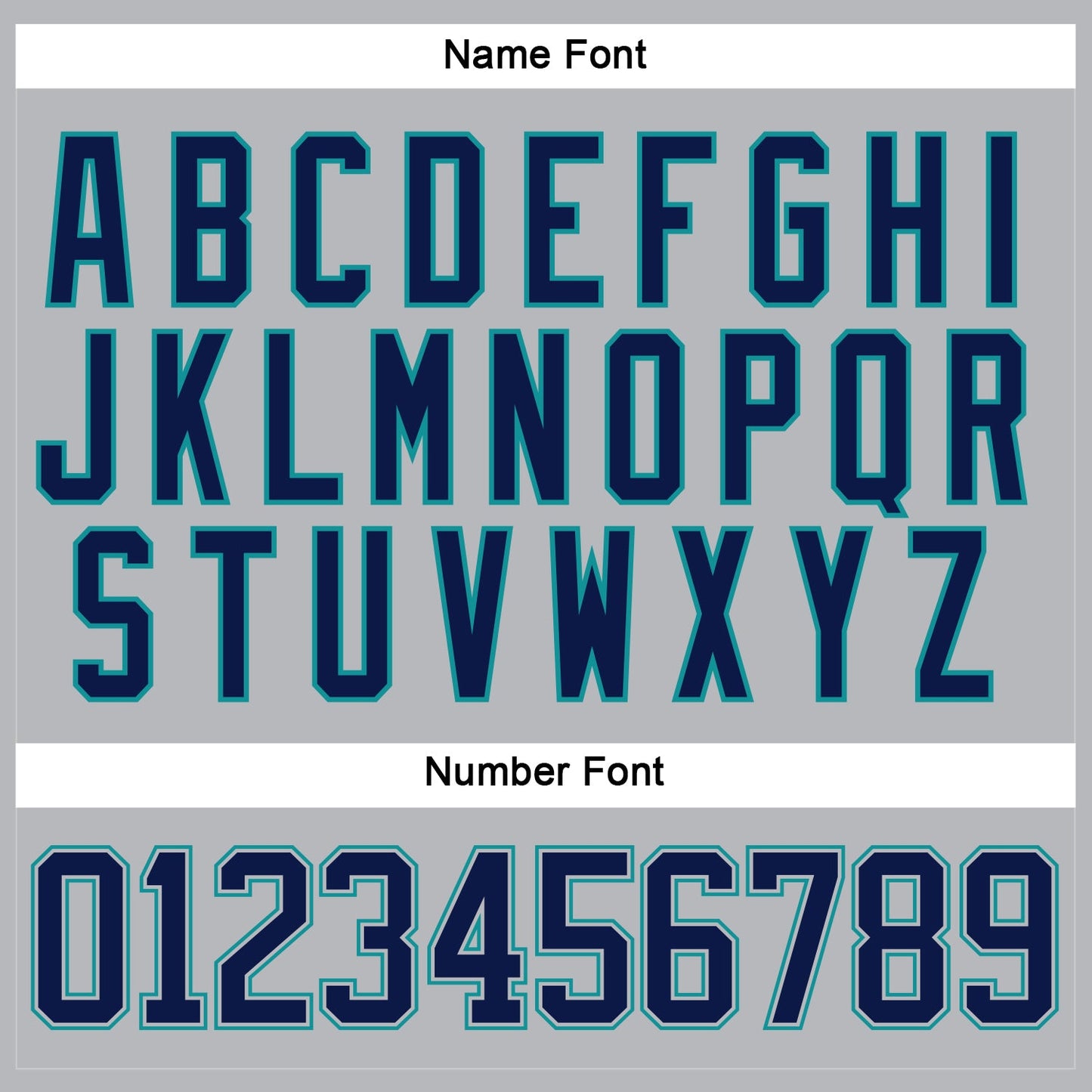 Custom Gray Navy-Teal Hockey Lace Neck Jersey view 5