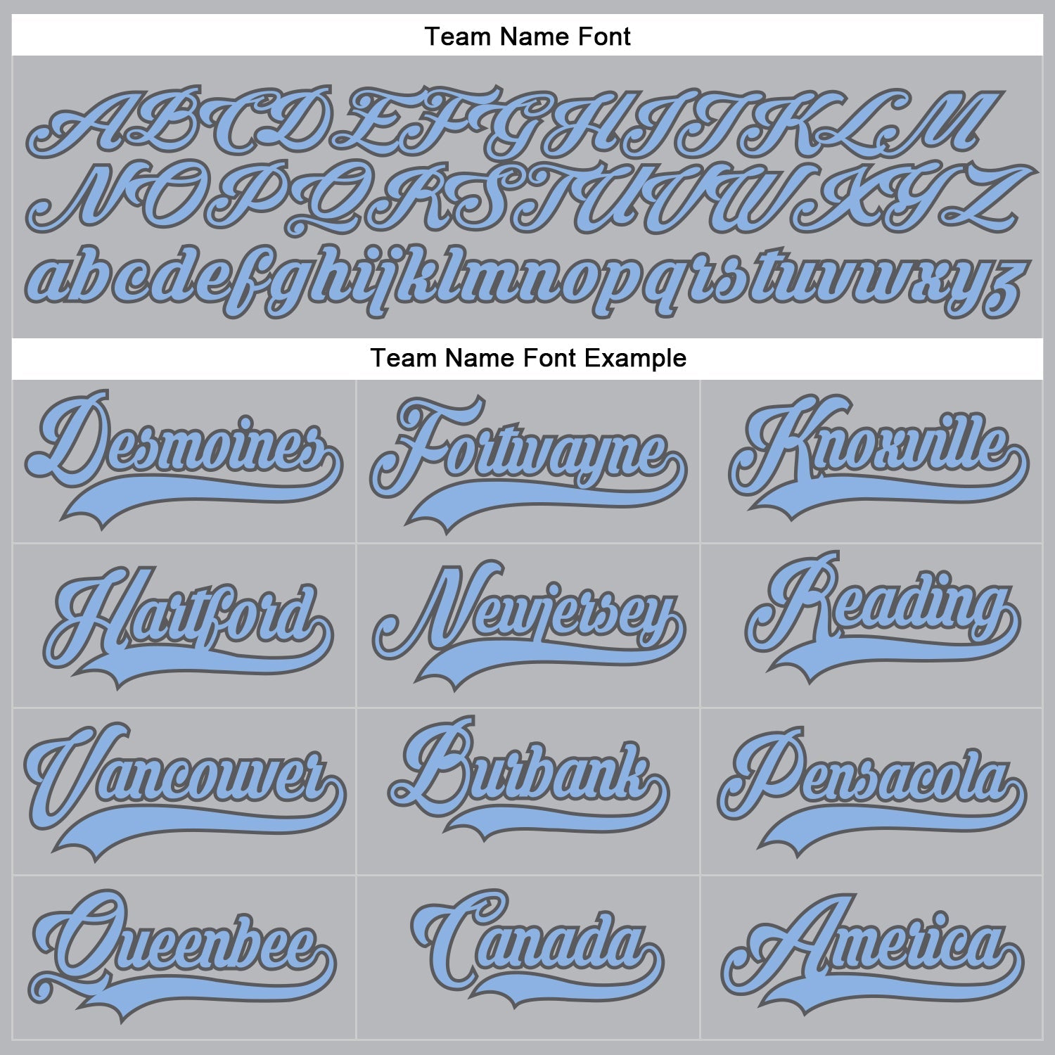 Custom Gray Light Blue-Steel Gray Hockey Lace Neck Jersey view 4