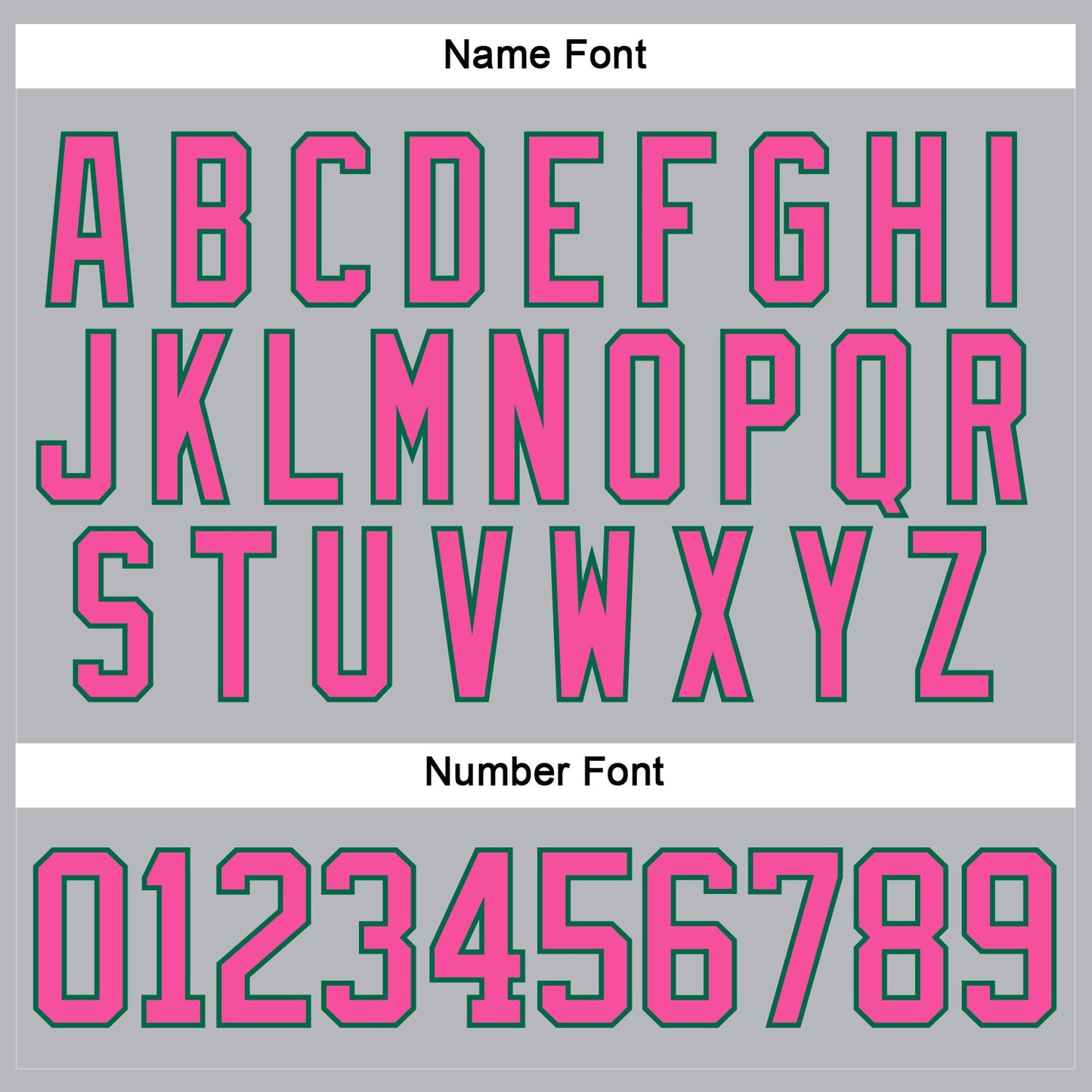 Custom Gray Pink-Kelly Green Hockey Lace Neck Jersey view 5
