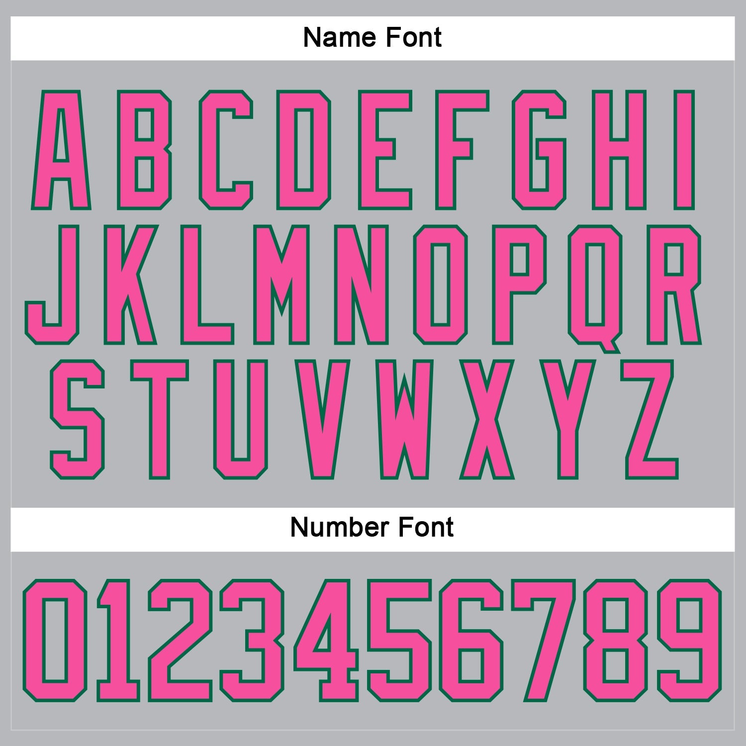 Custom Gray Pink-Kelly Green Hockey Lace Neck Jersey view 5