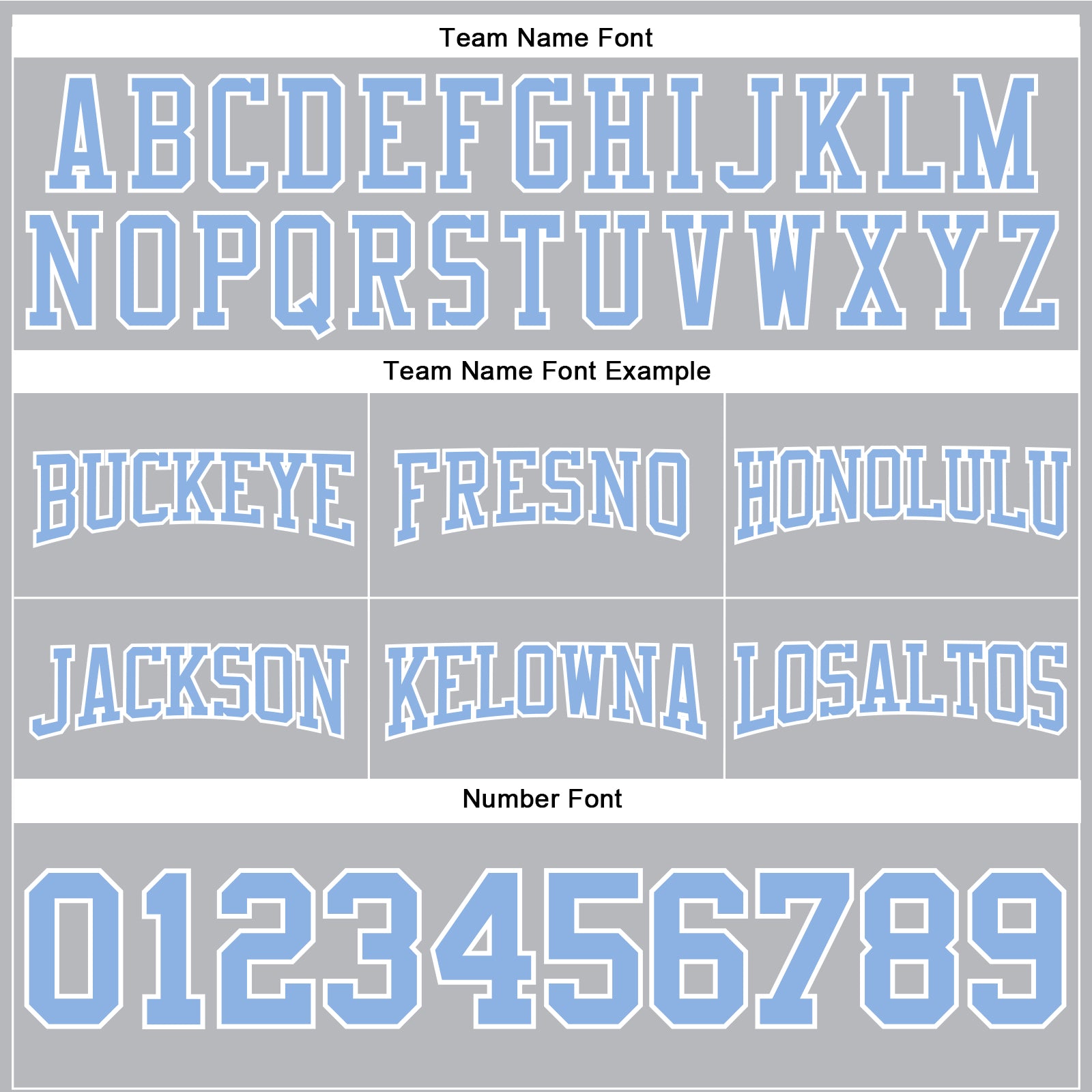 Custom Stitched Gray Light Blue-White Football Pullover Sweatshirt Hoodie view 3
