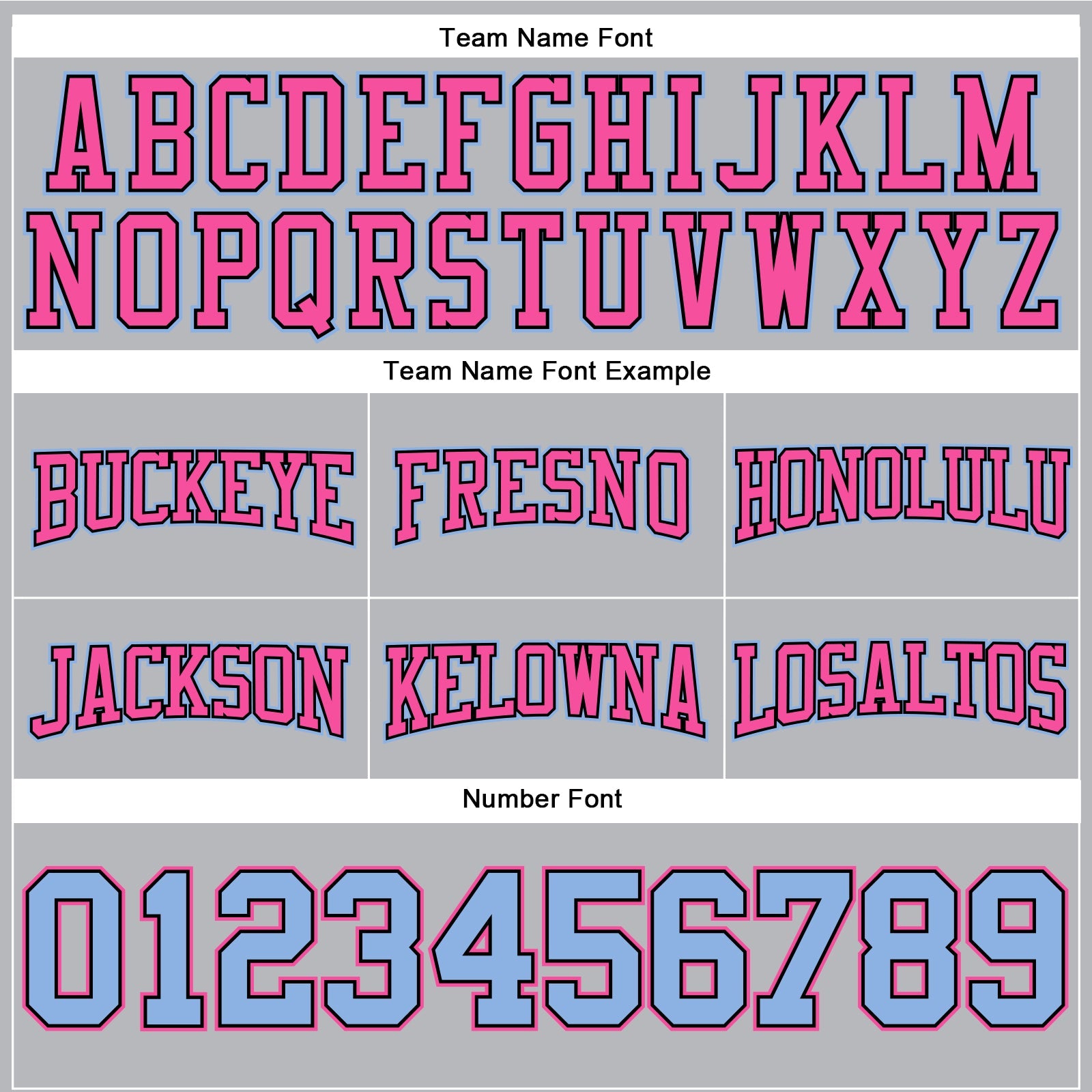 Custom Stitched Gray Light Blue Black-Pink Football Pullover Sweatshirt Hoodie view 3