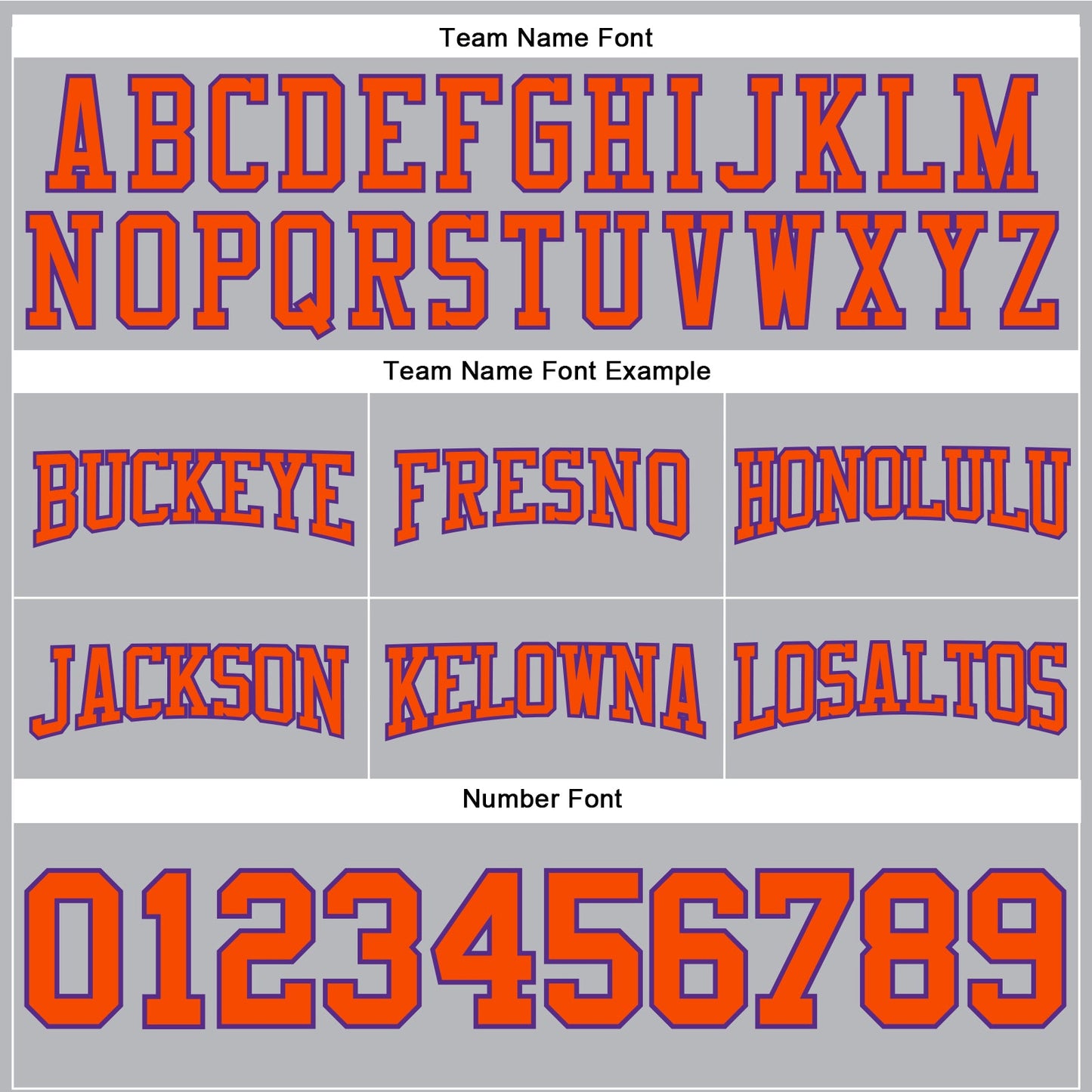 Custom Stitched Gray Orange-Purple Football Pullover Sweatshirt Hoodie view 3